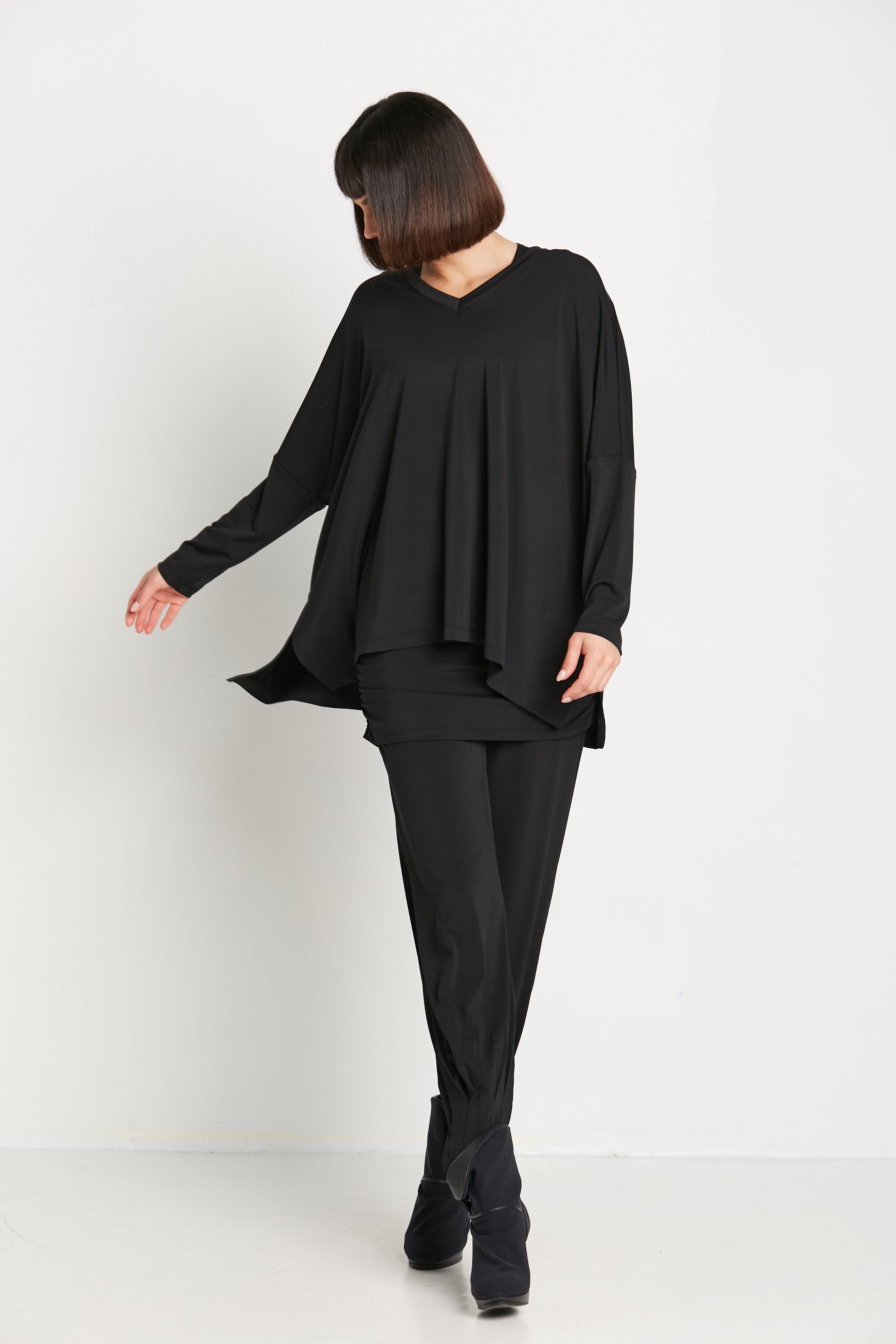 Matte Jersey Nu V Top