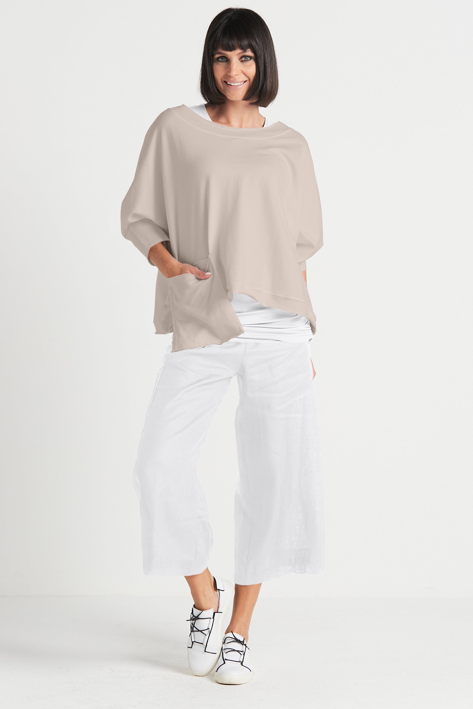 French Terry Drop Pocket Tee