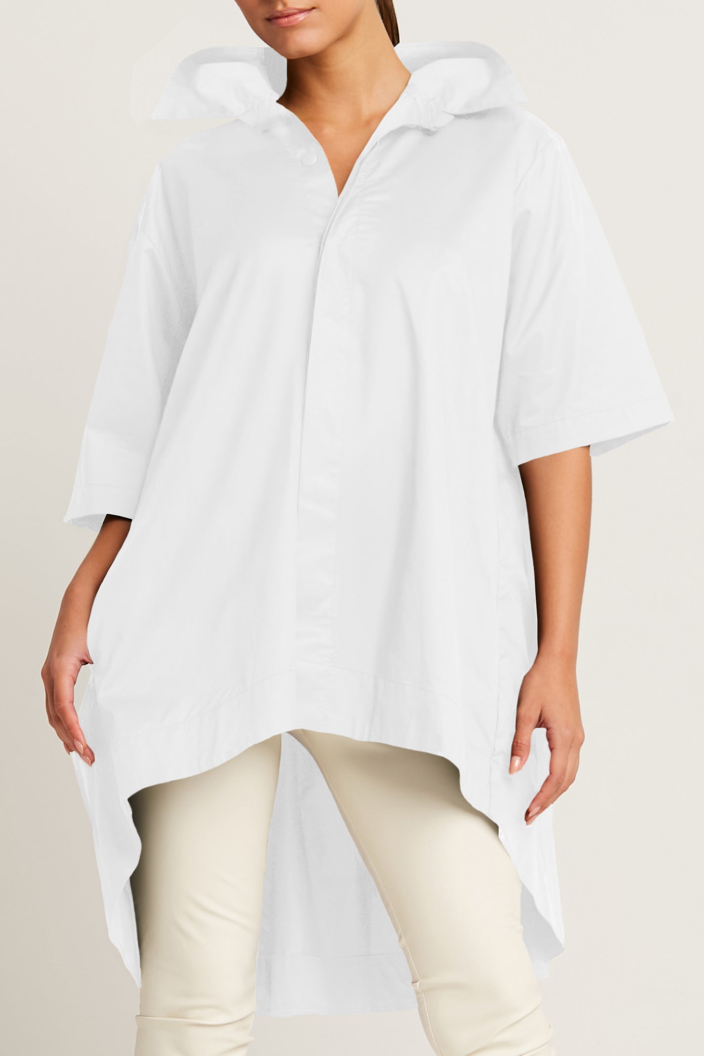 Cotton Pleat Back Shirt