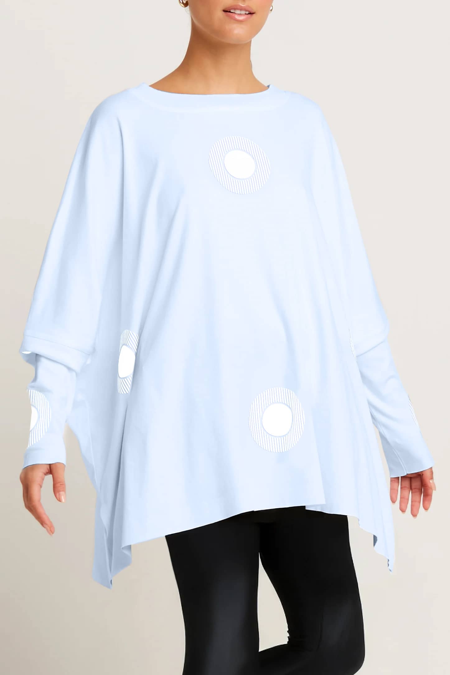 Pima Cotton Spotlight Oversized Crew Swing Tee