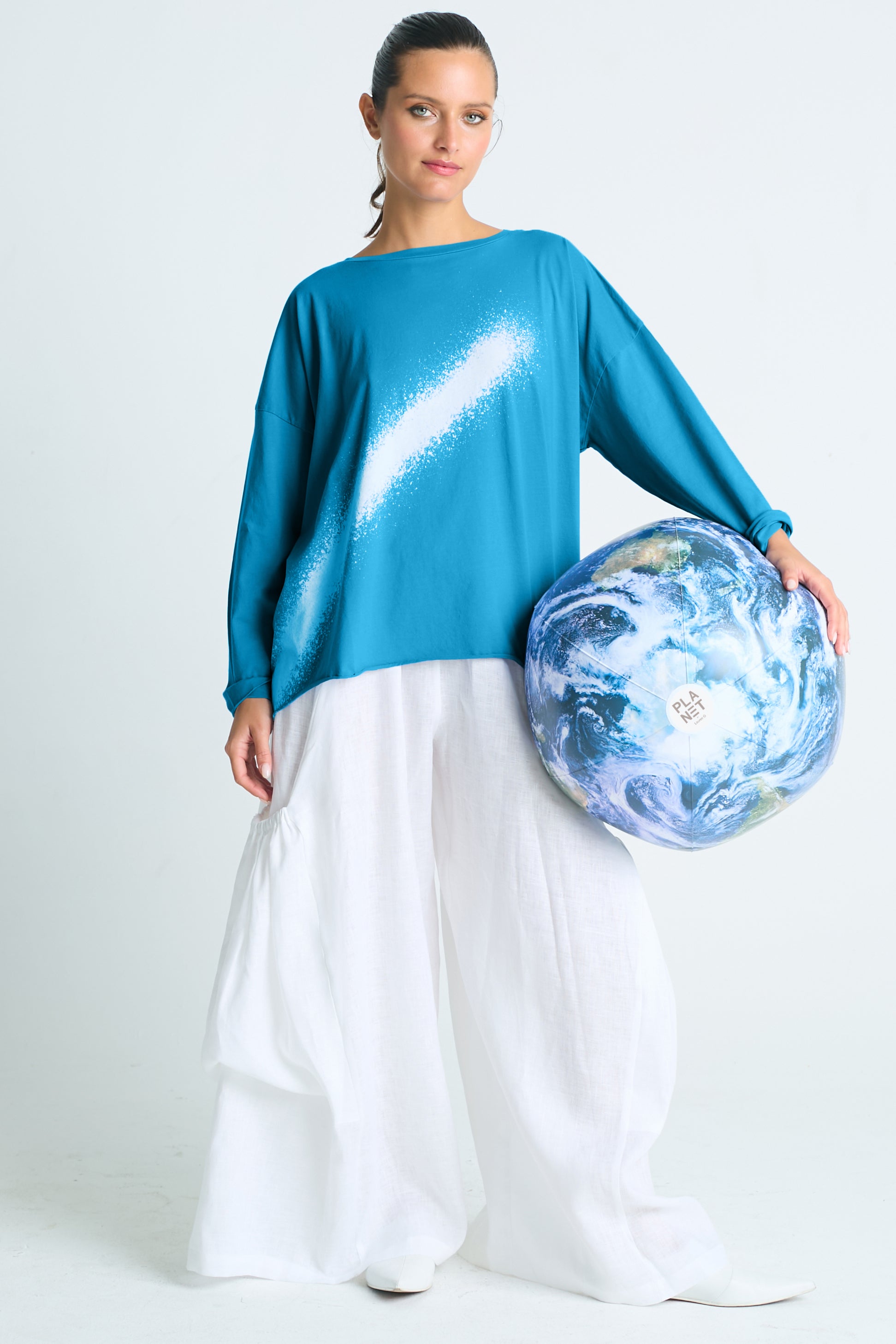 Pima Cotton Bleached Luxury Boxy T