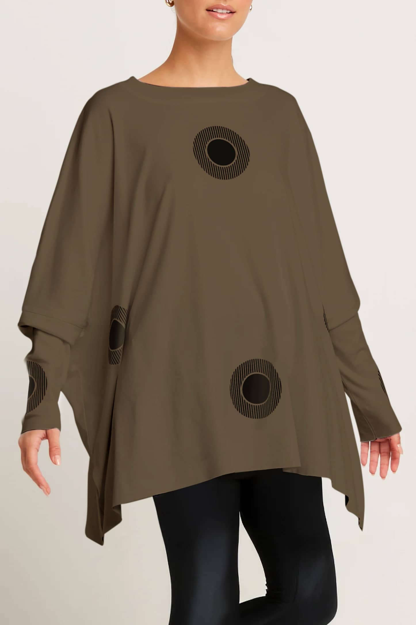 Pima Cotton Spotlight Oversized Crew Swing Tee