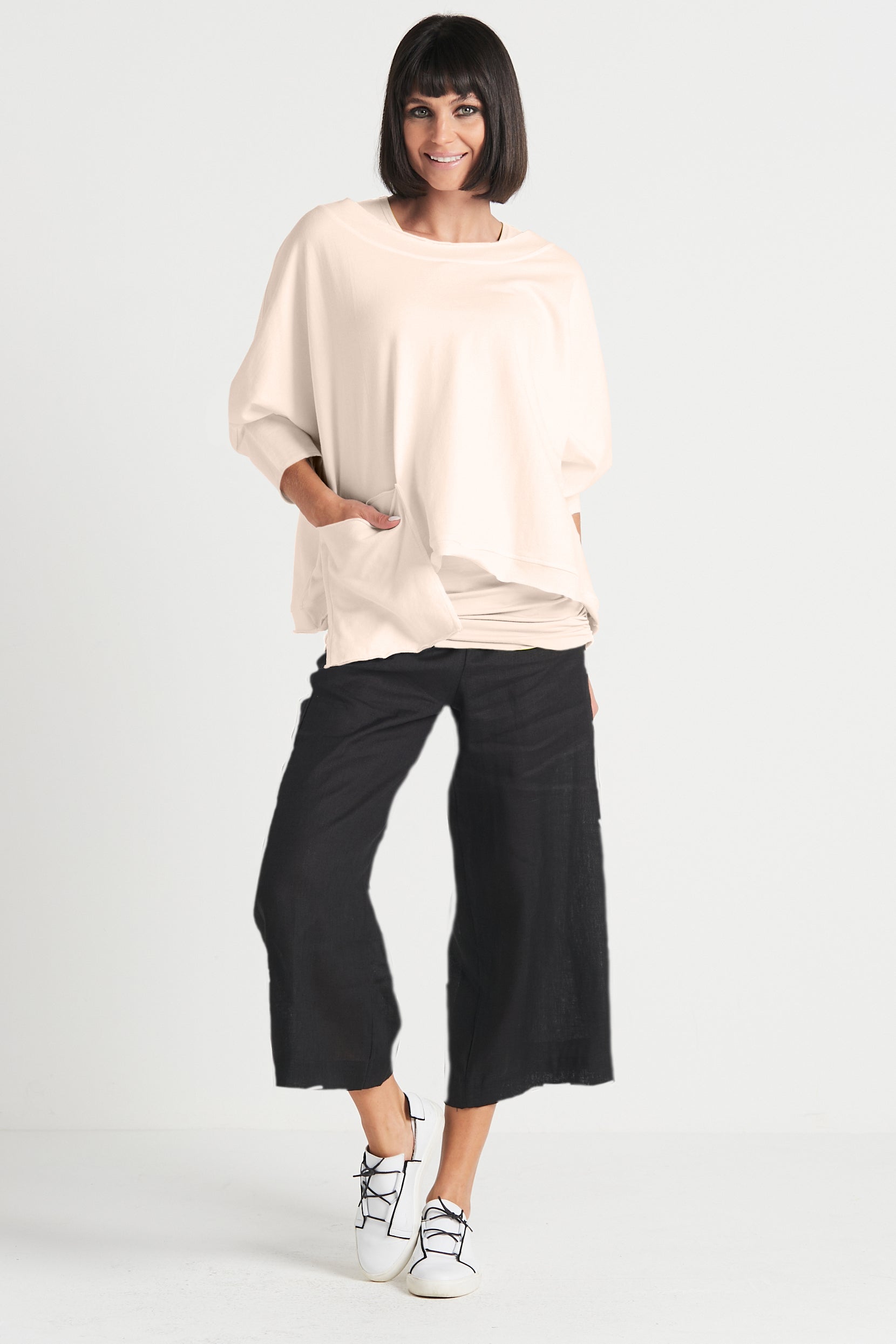 French Terry Drop Pocket Tee