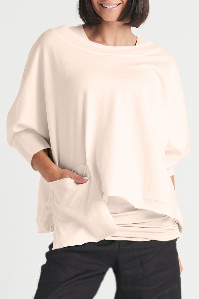 French Terry Drop Pocket Tee