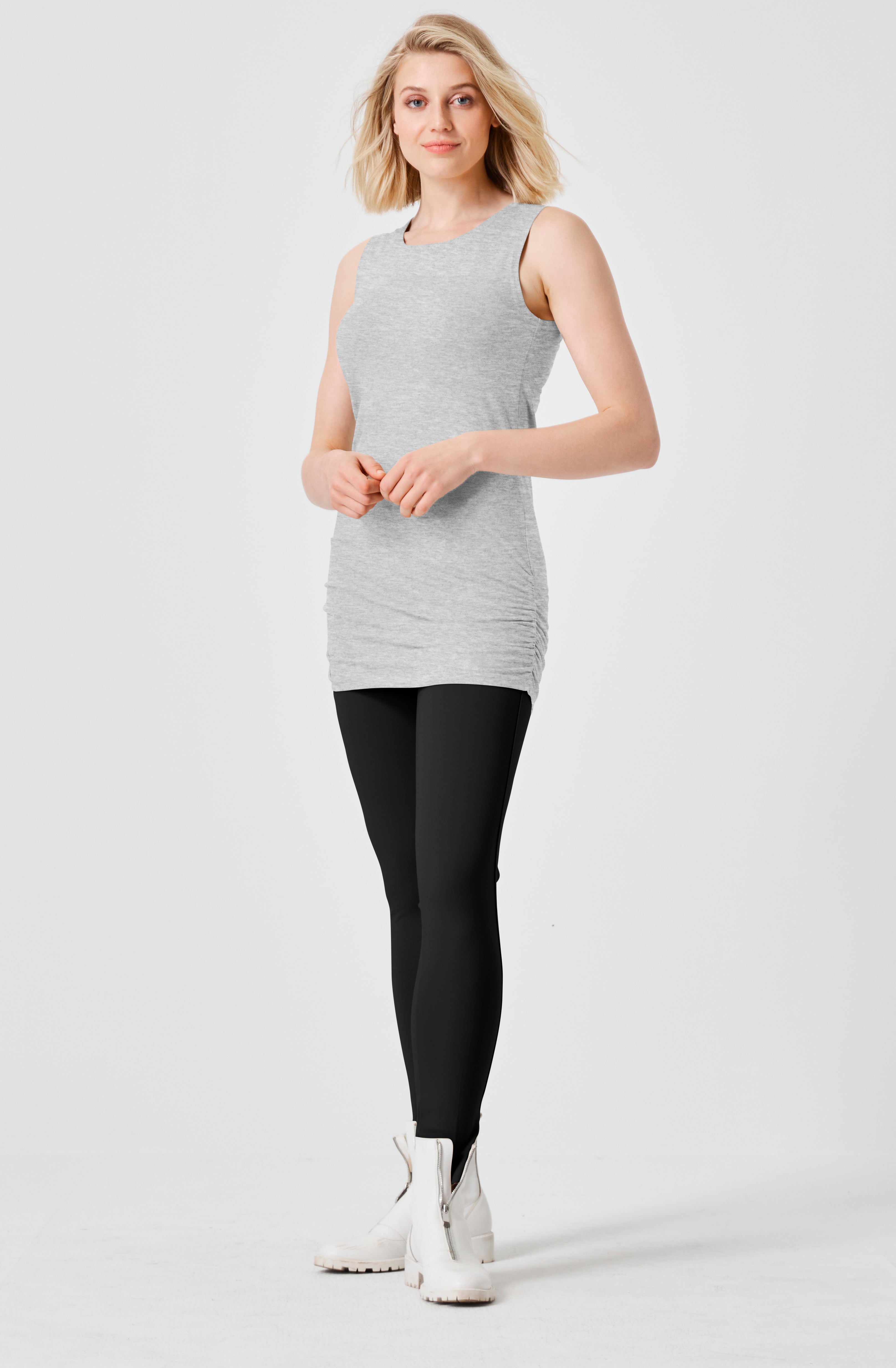 Cotton Lycra Ruche Tank