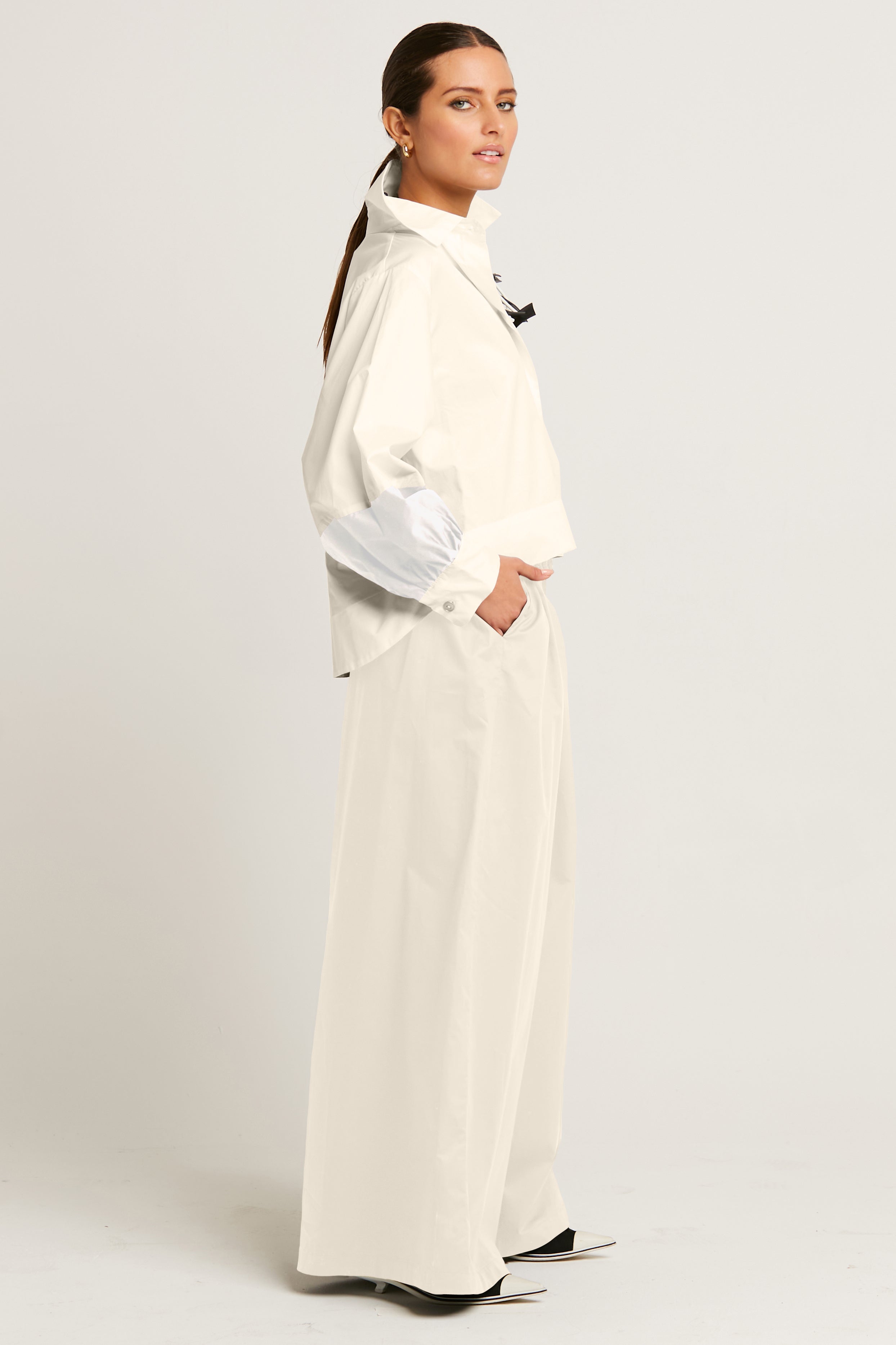 Cotton Puffy Sleeve Shirt