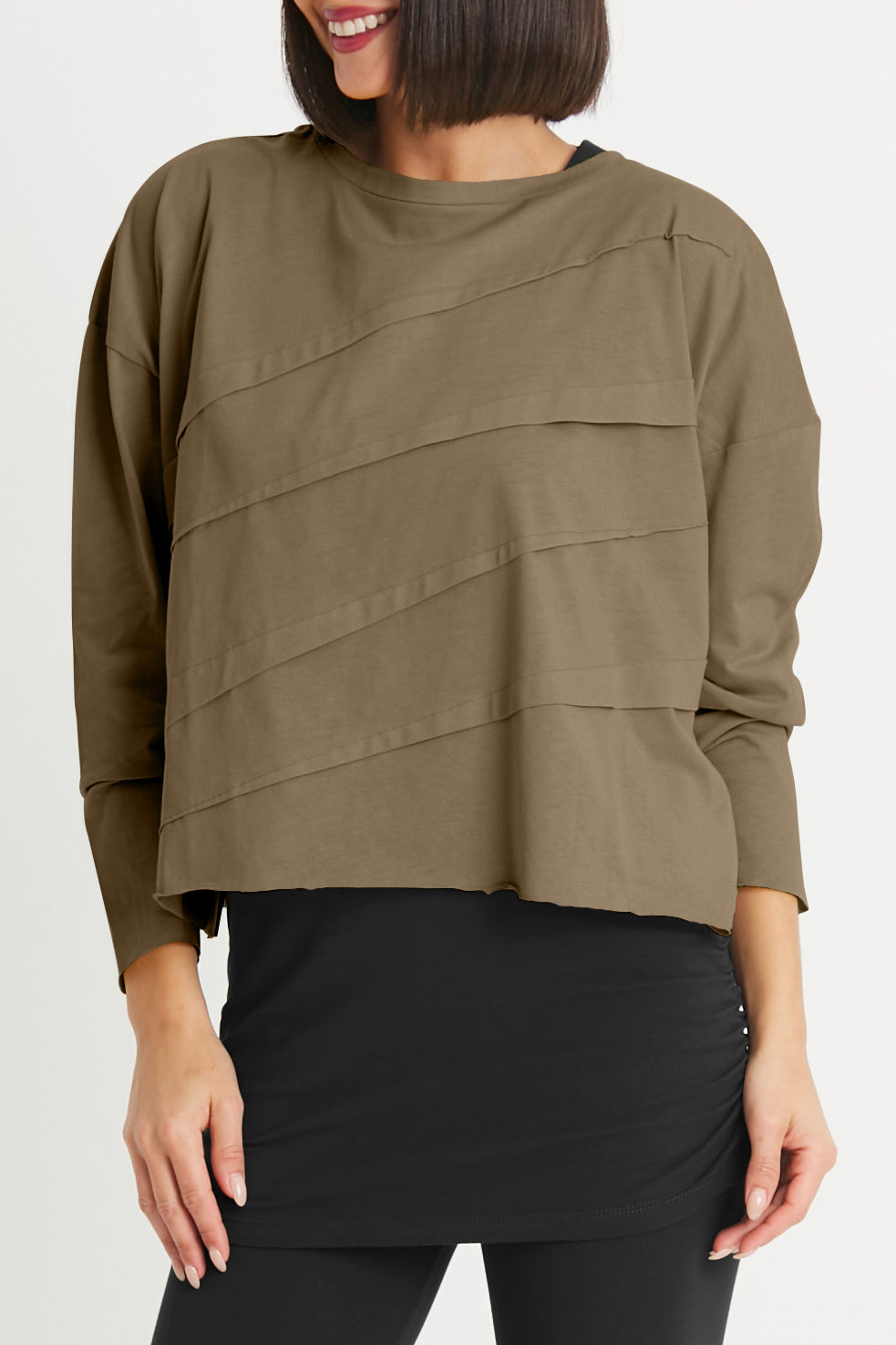 Pima Cotton Mini Tucked Tee