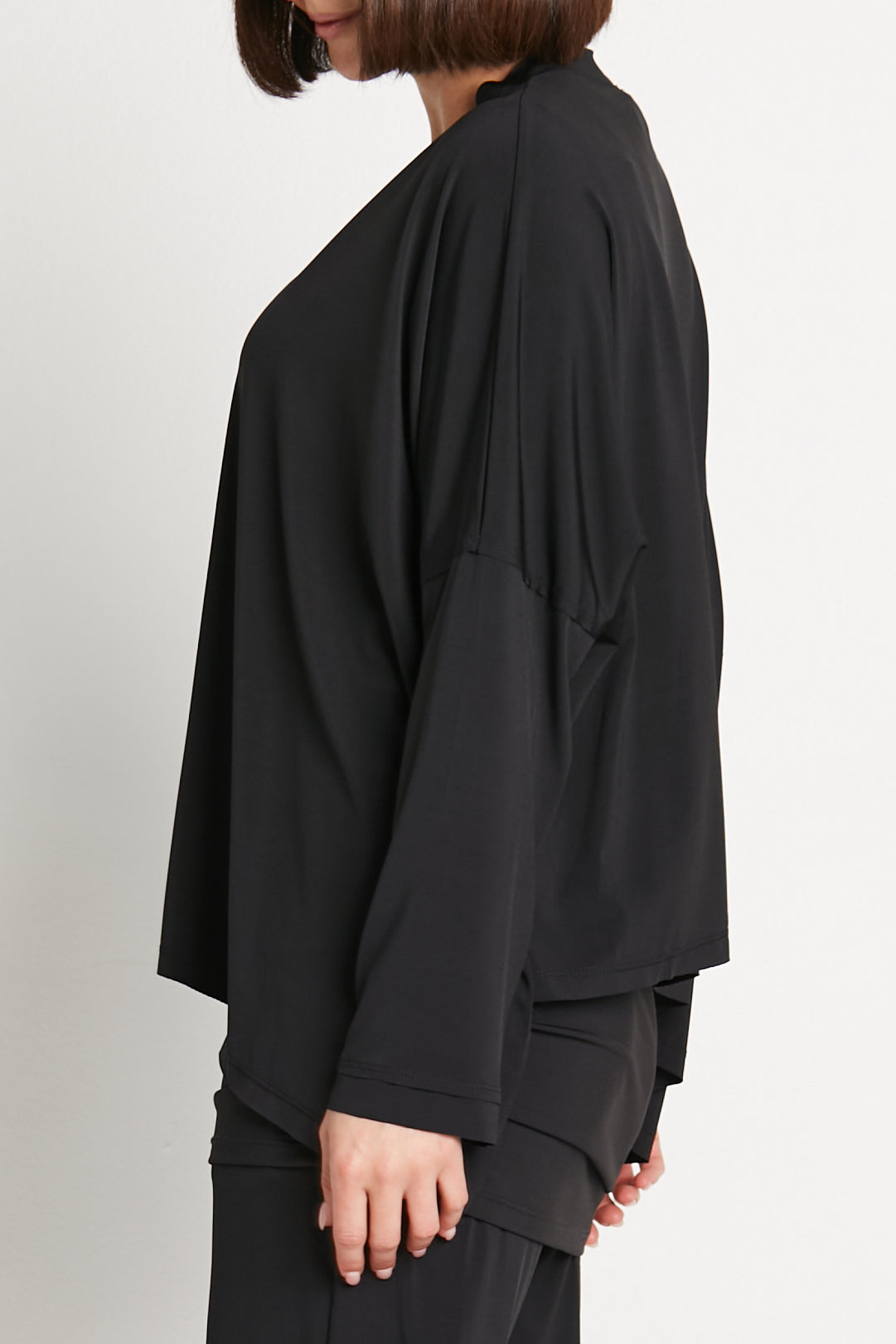 Matte Jersey Double Angle V-Tee