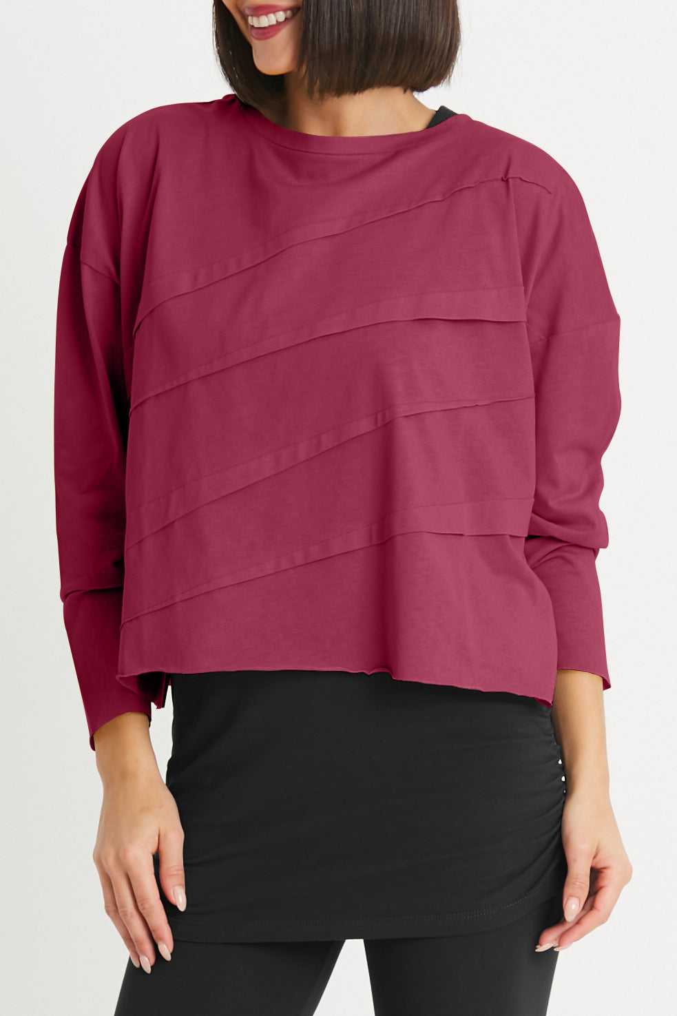 Pima Cotton Mini Tucked Tee