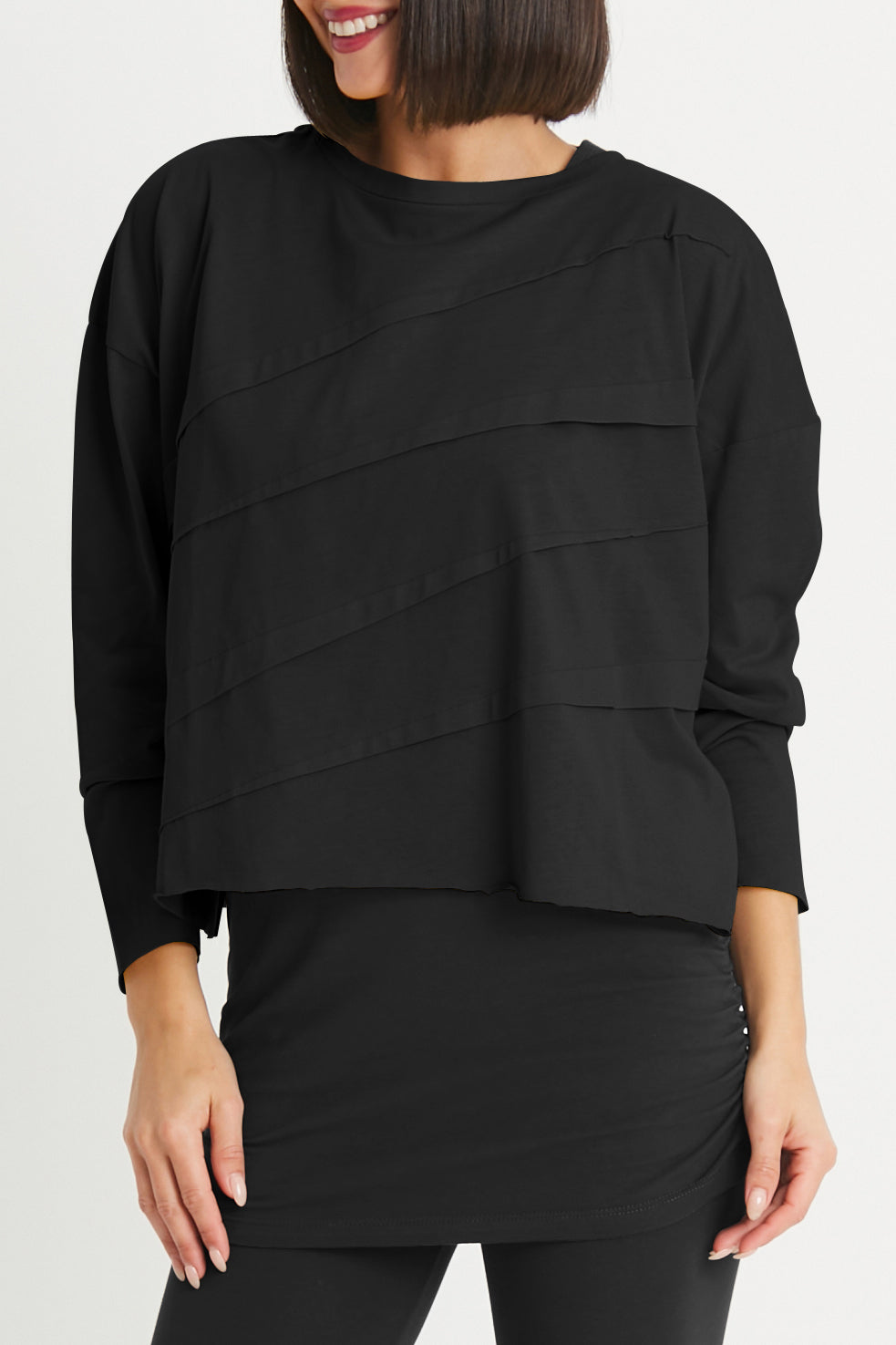 Pima Cotton Mini Tucked T