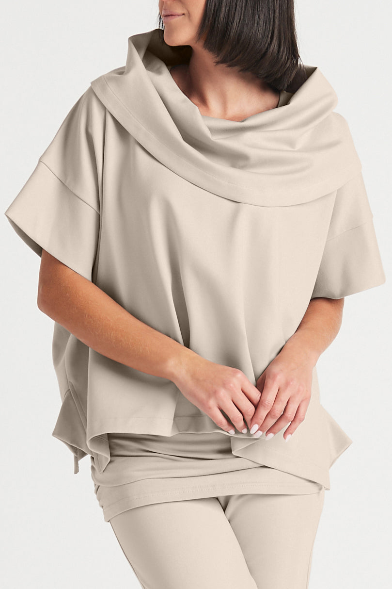 Scuba Drape Neck Top