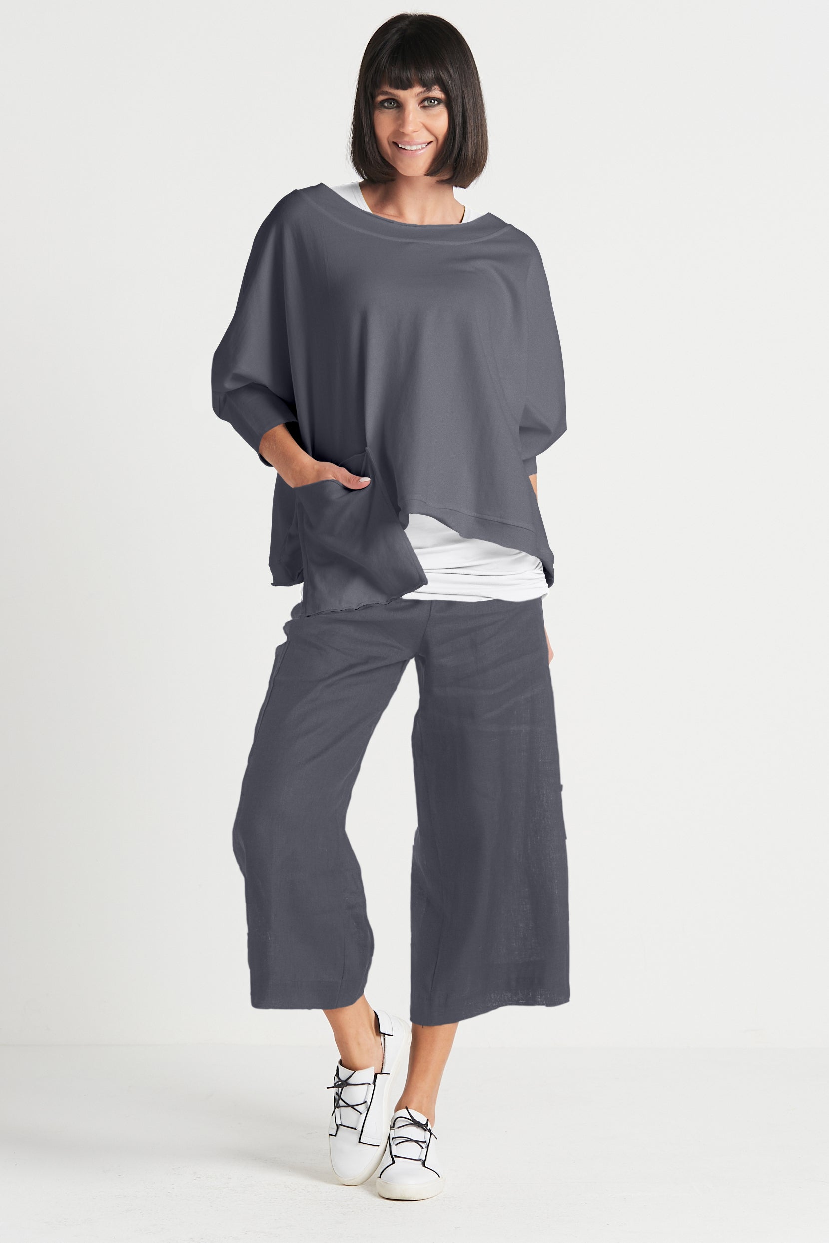 French Terry Drop Pocket Tee