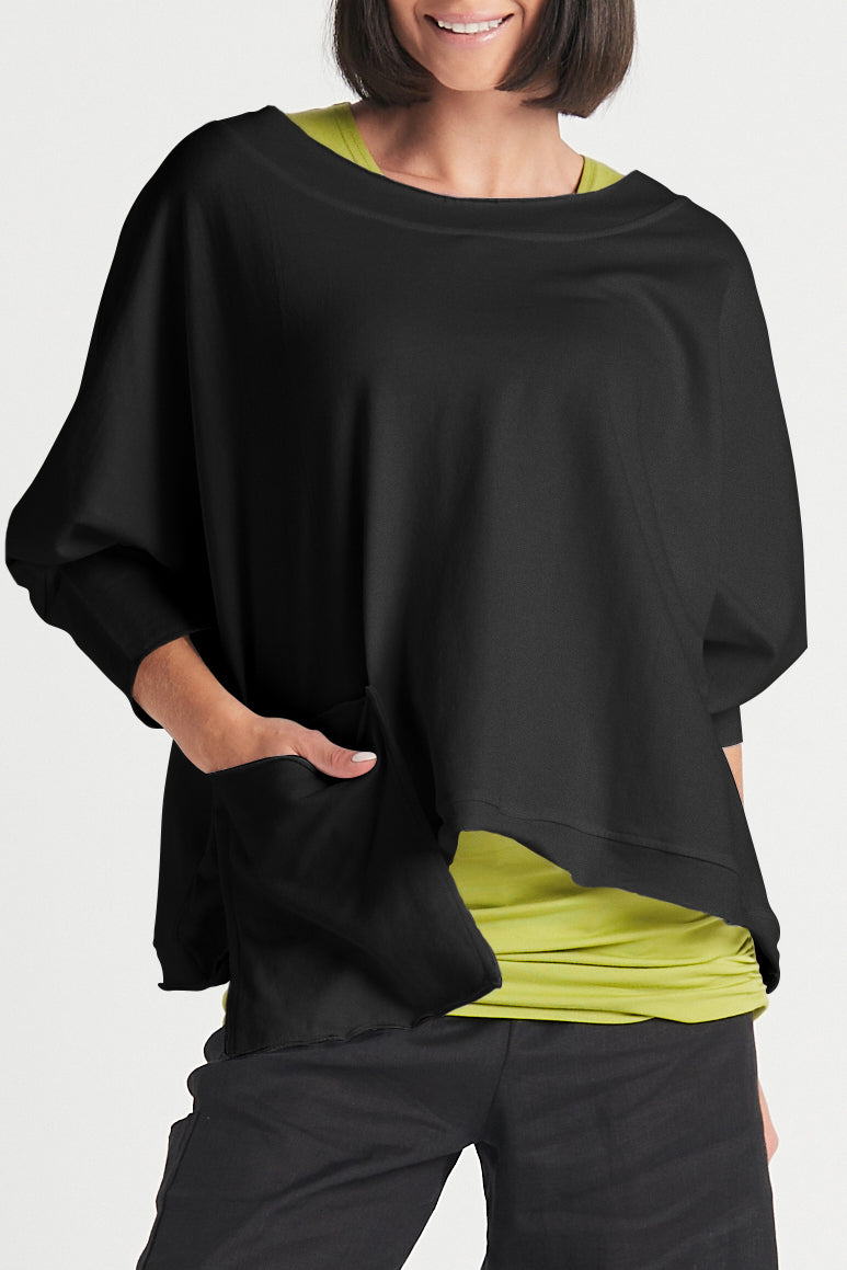 French Terry Drop Pocket Tee