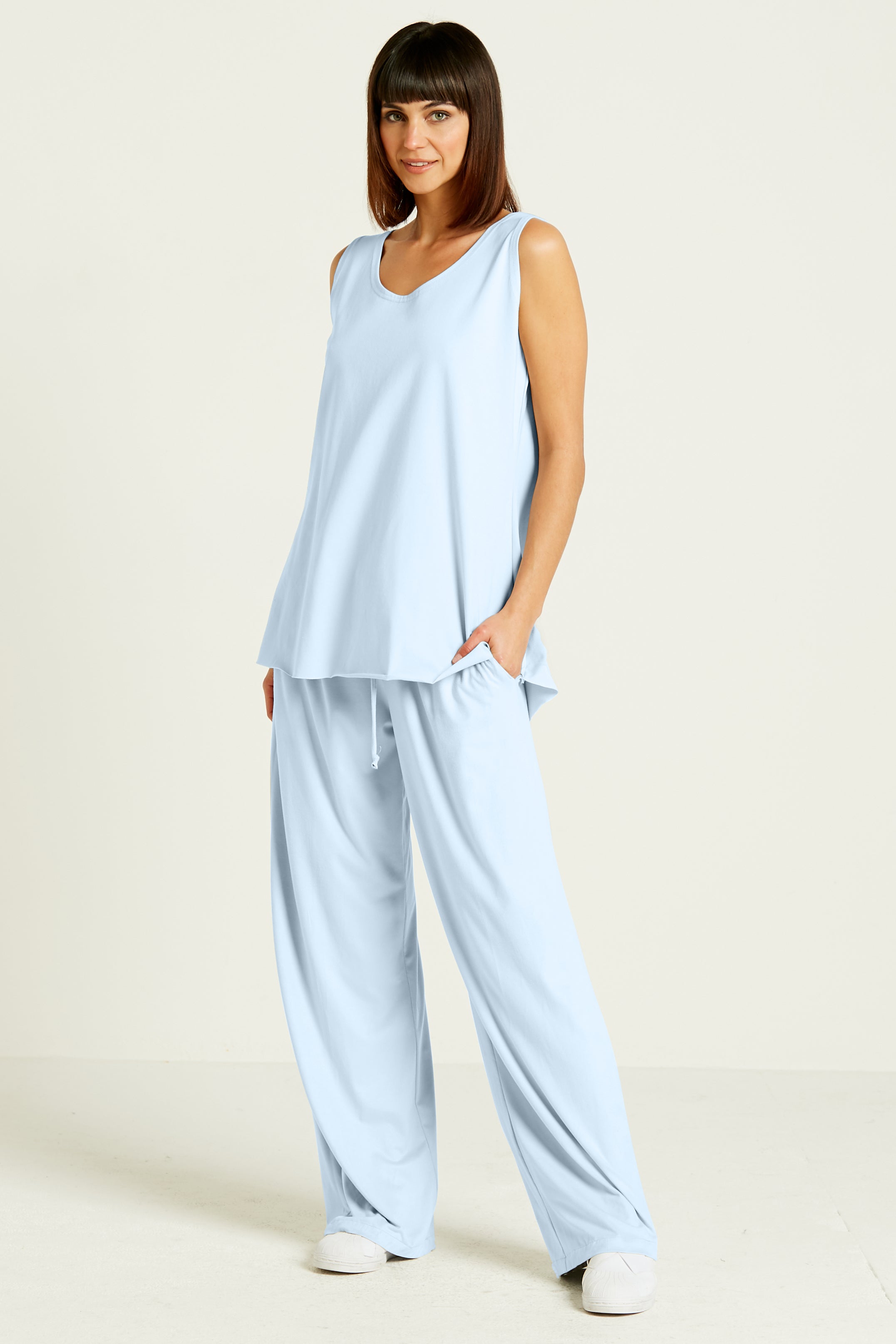 Cotton Lycra Shirttail Tank