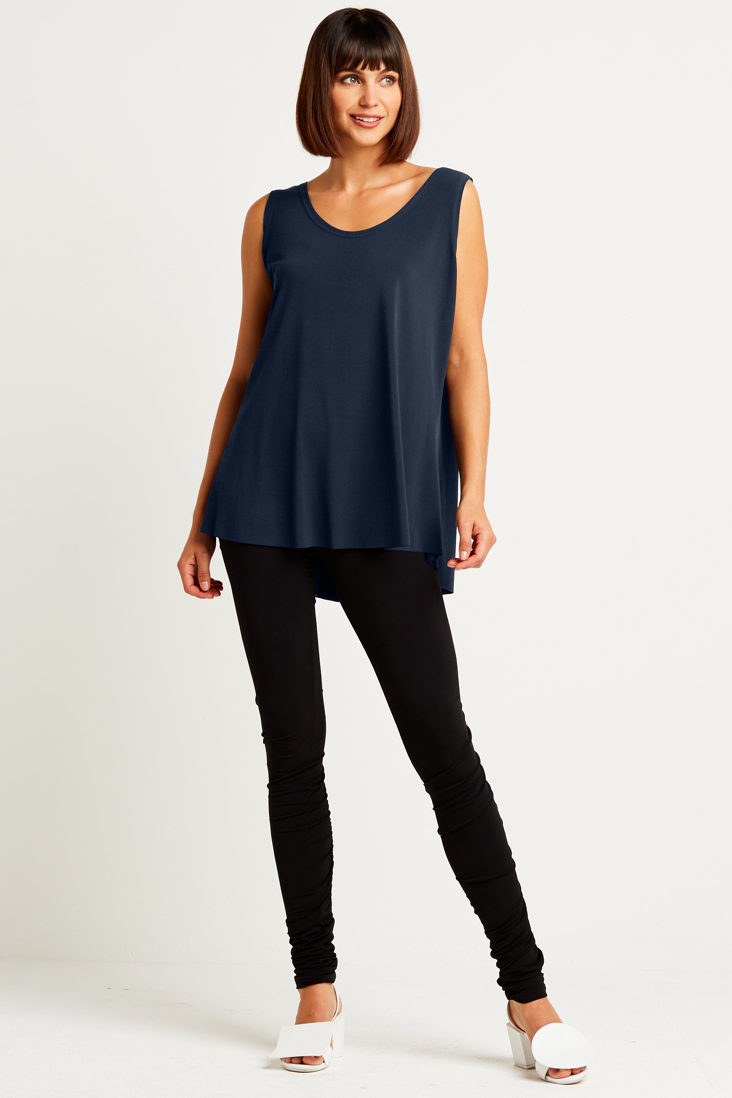 Matte Jersey Shirttail Tank