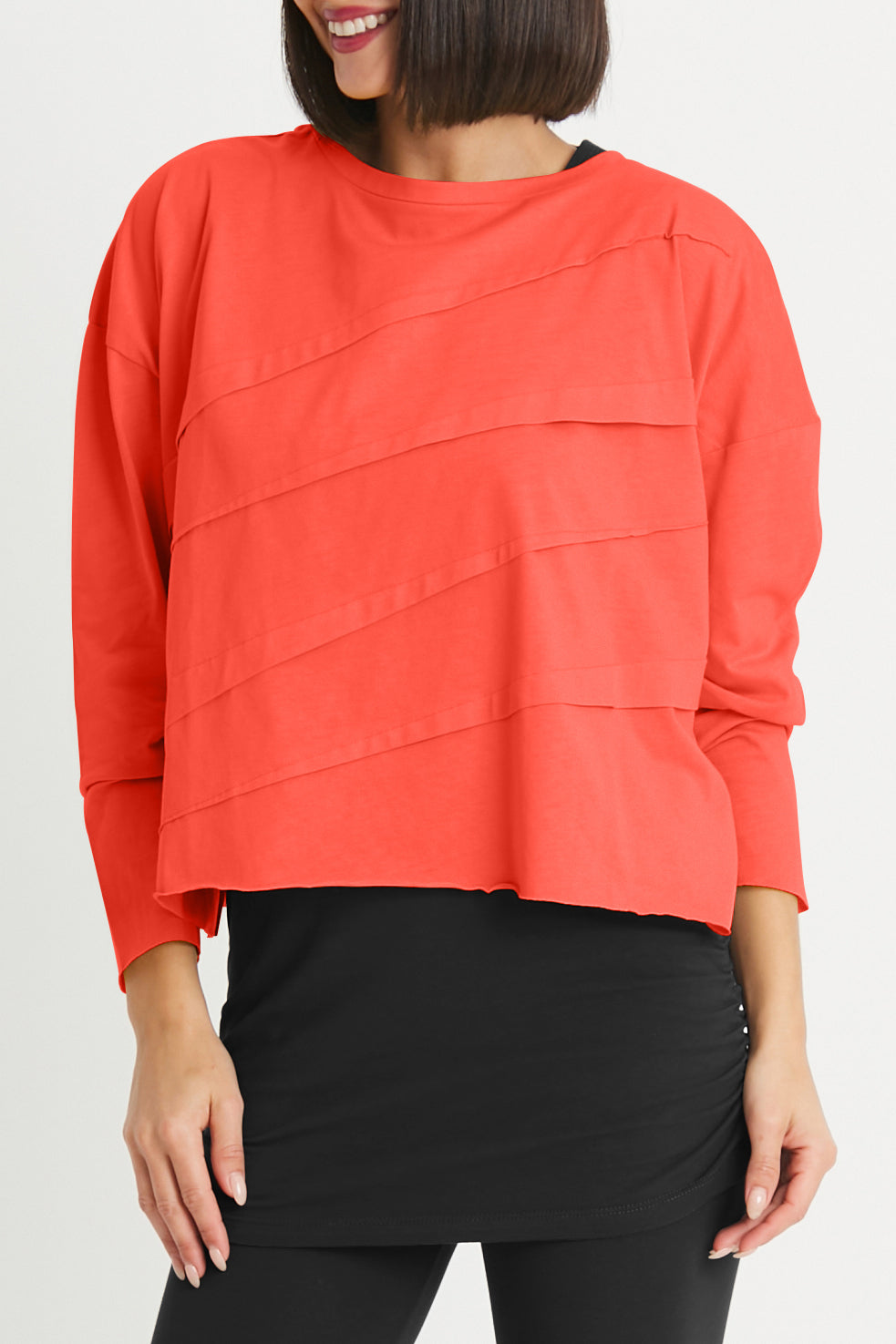 Pima Cotton Mini Tucked Tee