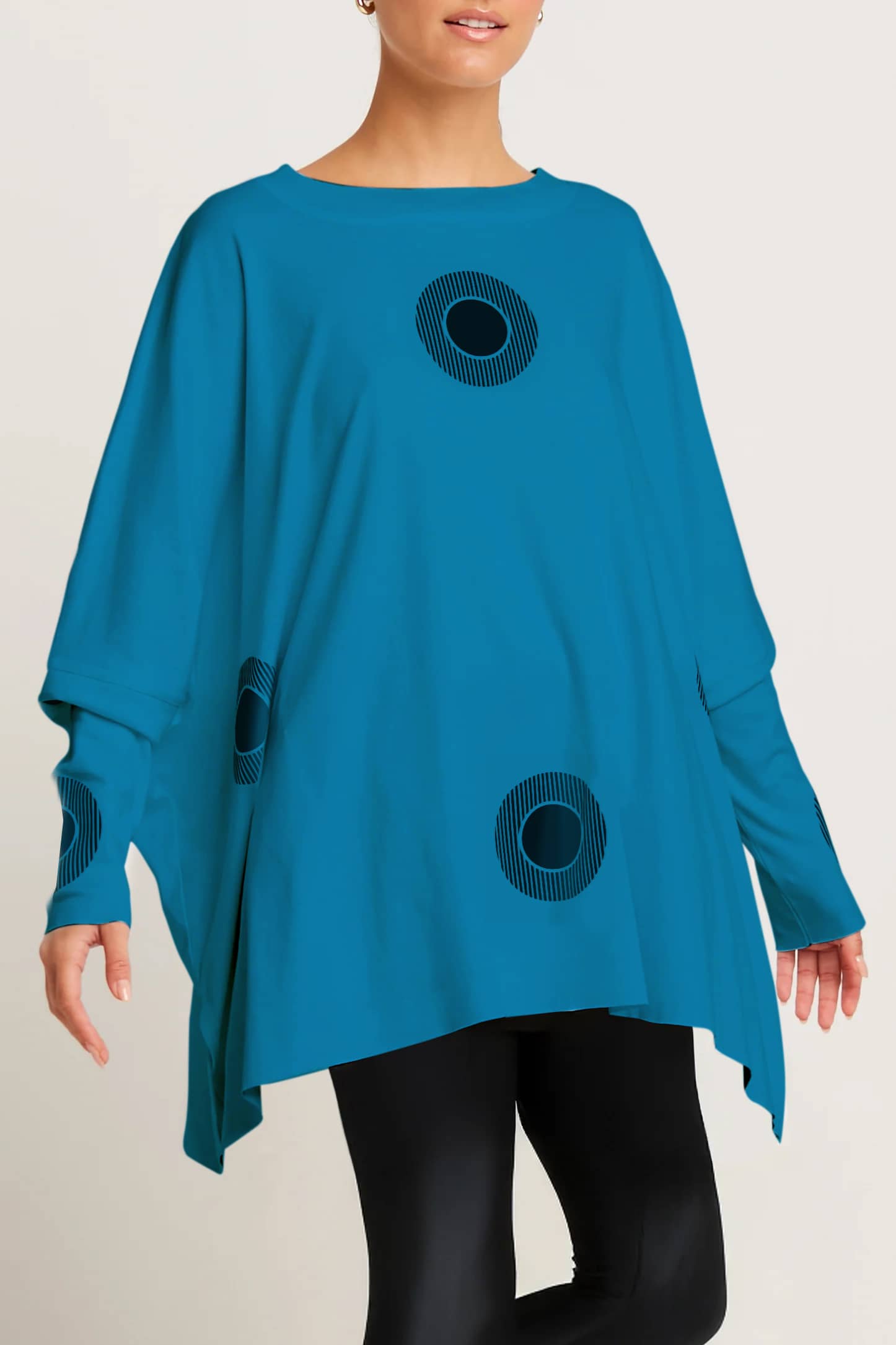 Pima Cotton Spotlight Oversized Crew Swing Tee