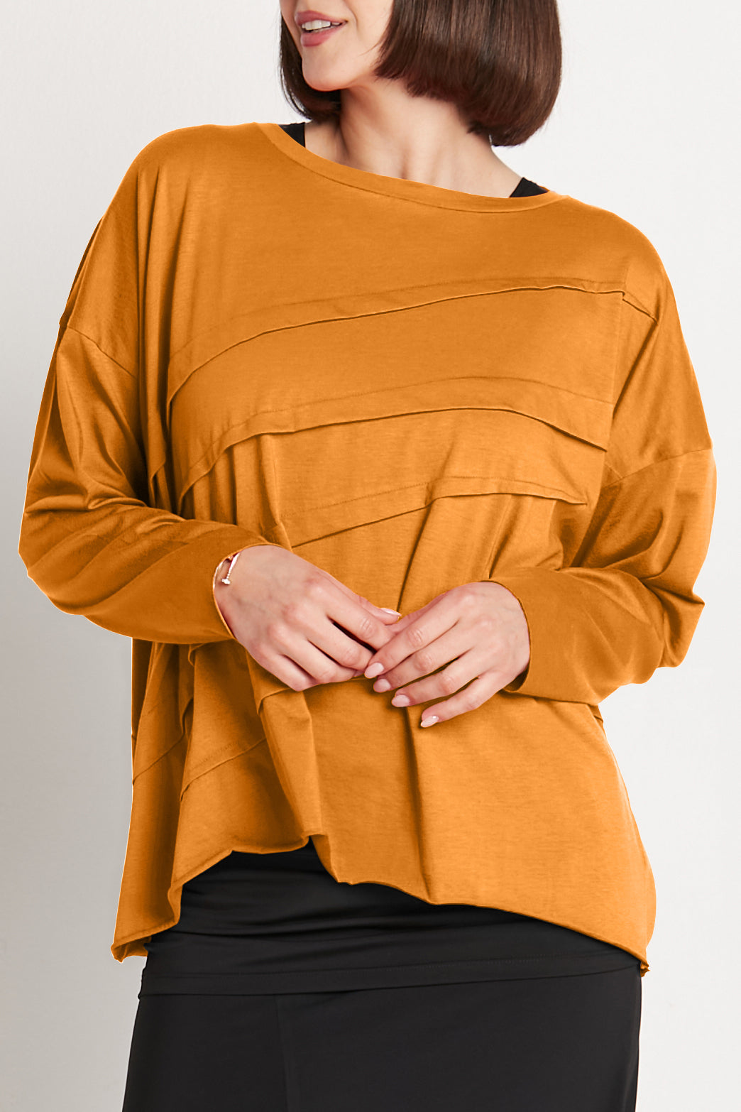 Pima Cotton Tucked Luxury Boxy Tee