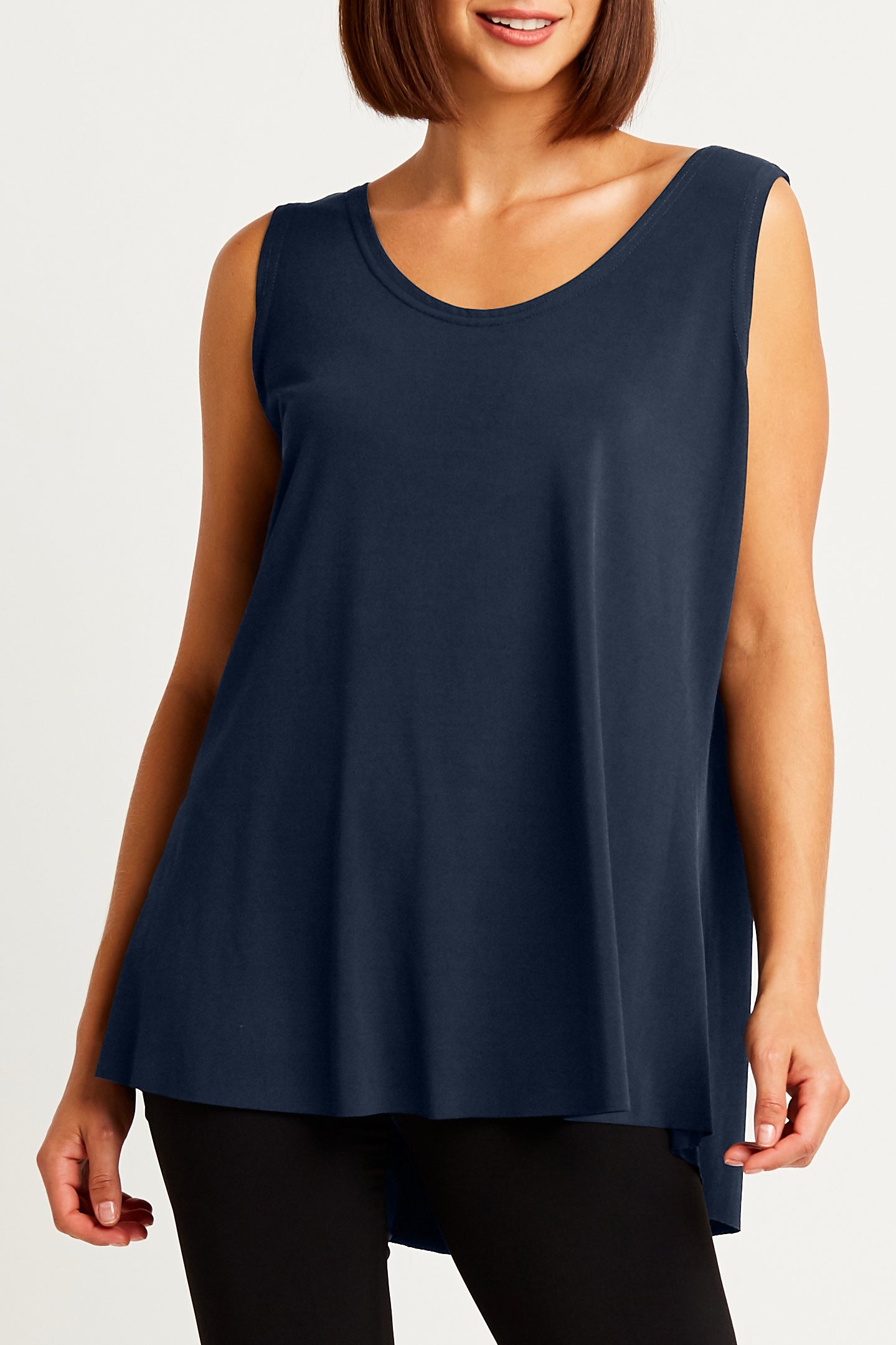 Matte Jersey Shirttail Tank