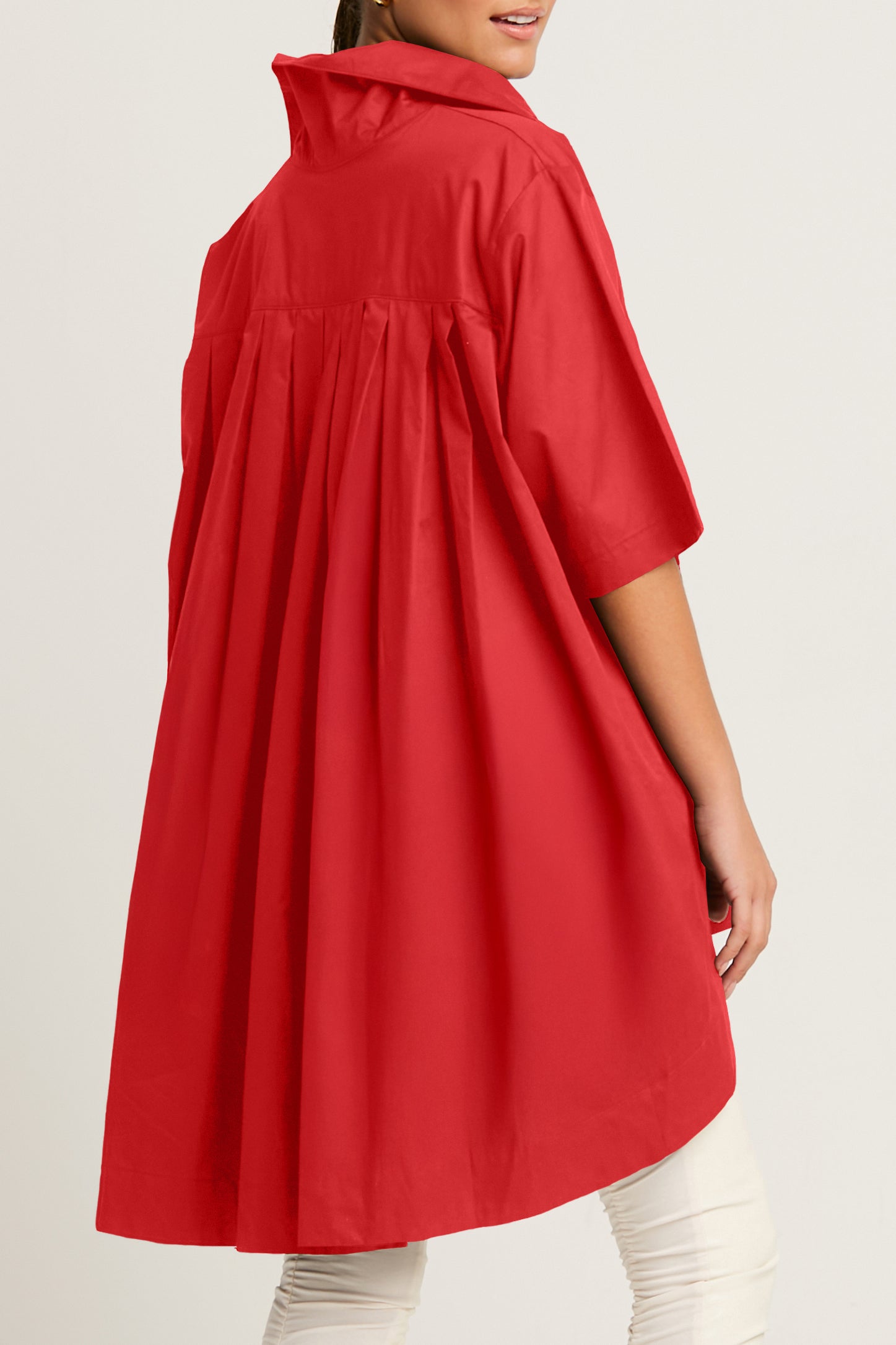 Cotton Pleat Back Shirt