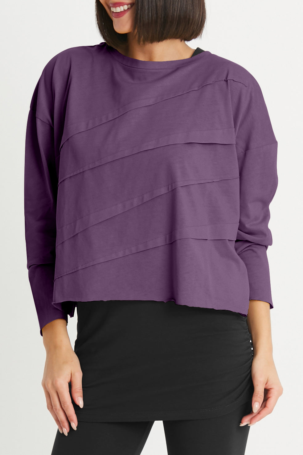 Pima Cotton Mini Tucked Tee