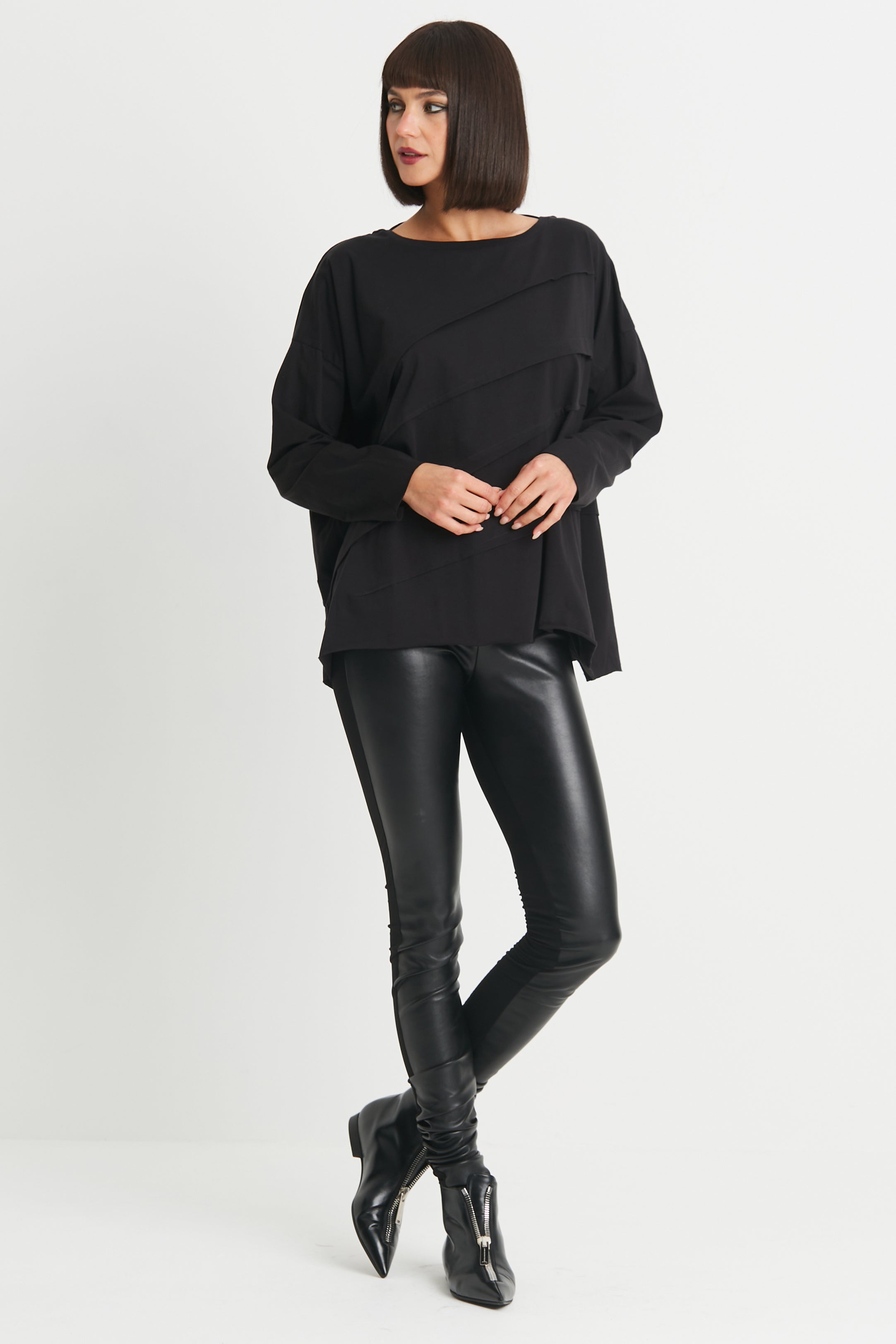 Pima Cotton Tucked Luxury Boxy T