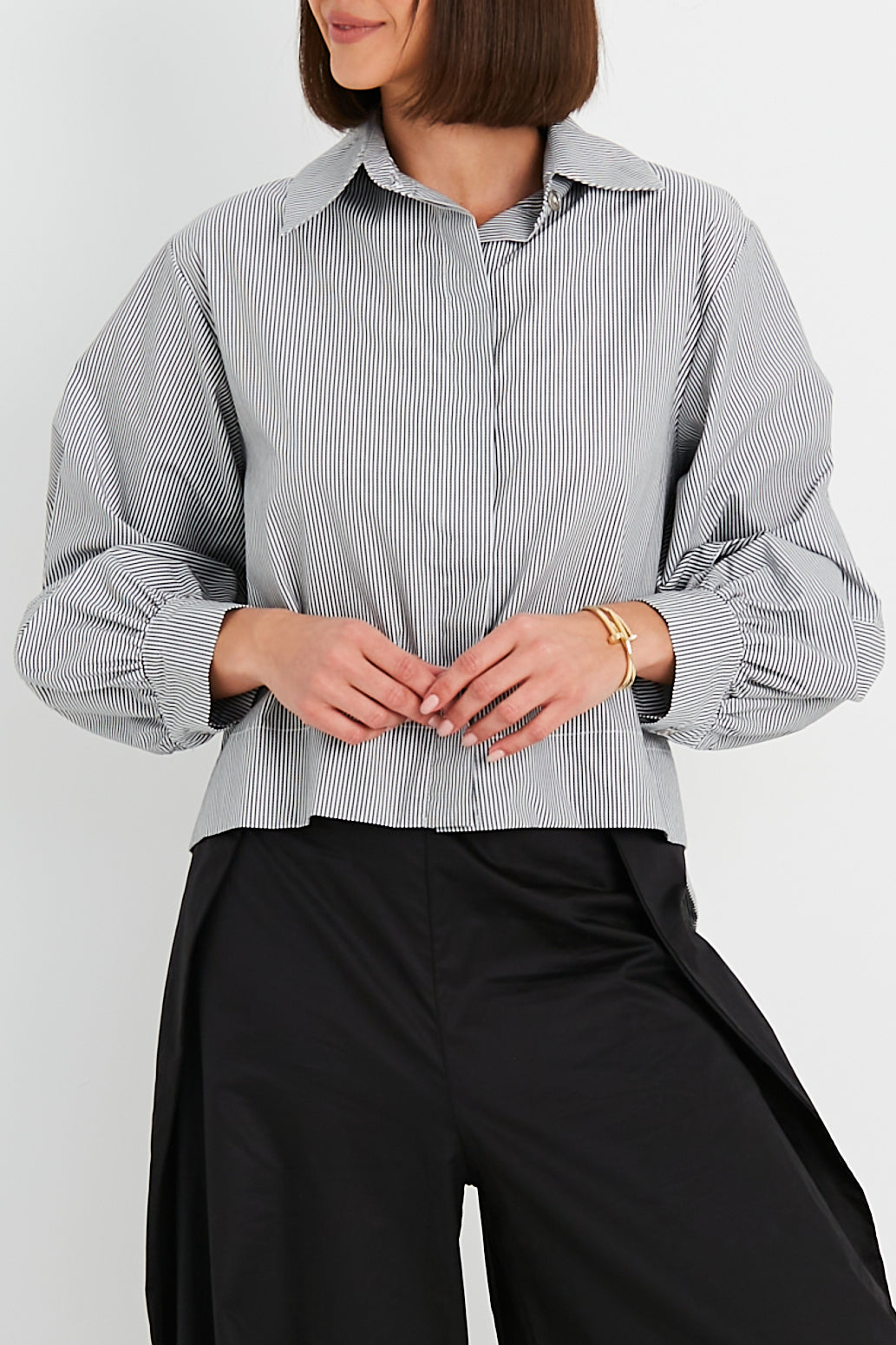 Cotton Puffy Sleeve Shirt
