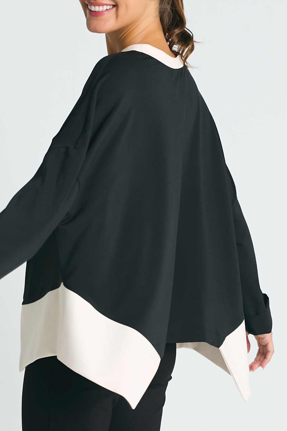 Matte Jersey Paneled Top