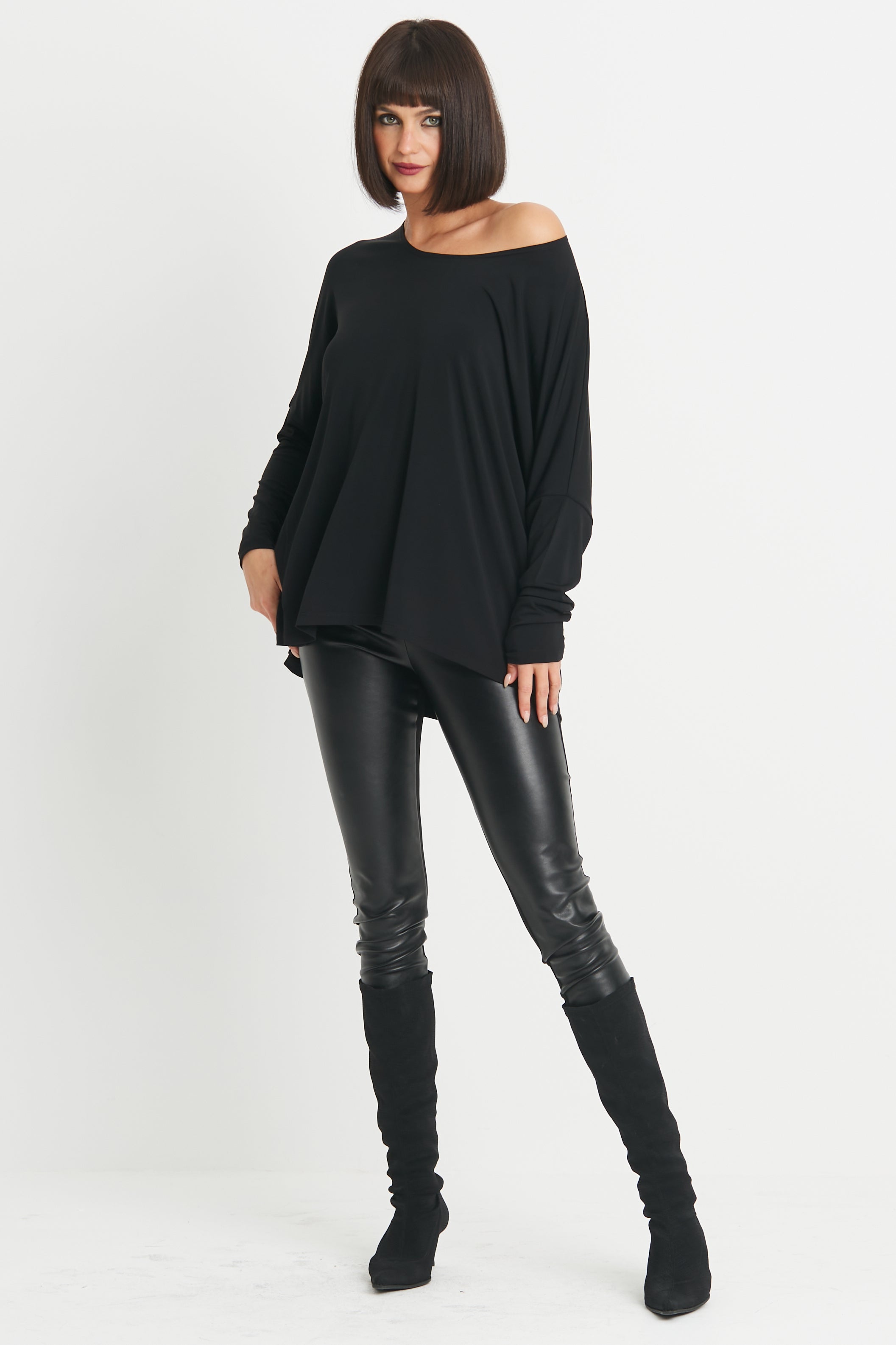 Matte Jersey Scoop Neck Tee