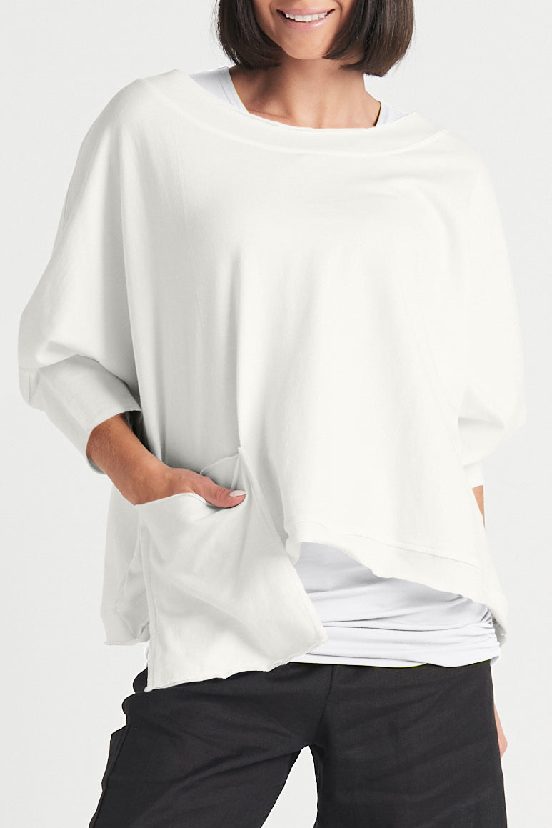 French Terry Drop Pocket Tee