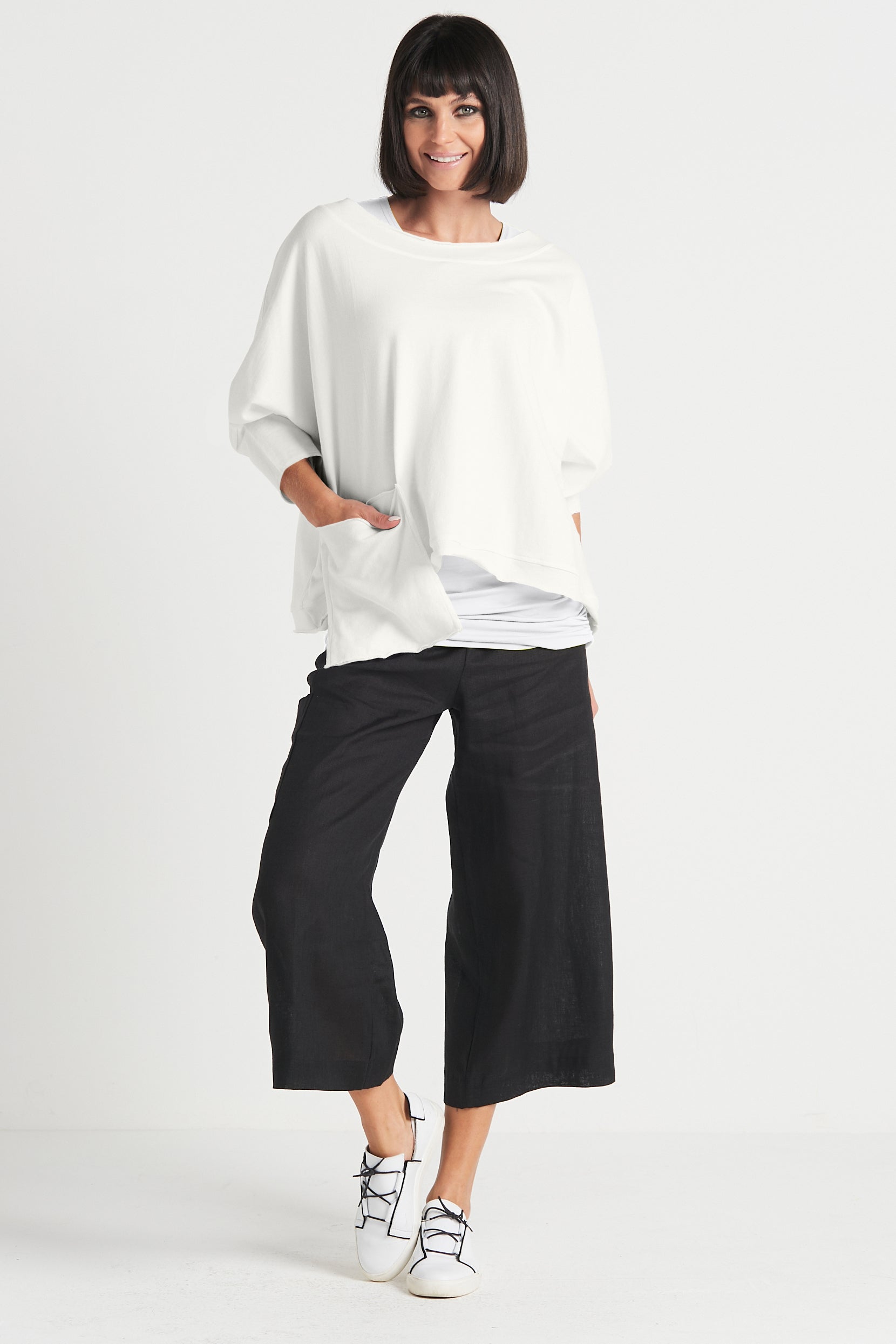 French Terry Drop Pocket Tee