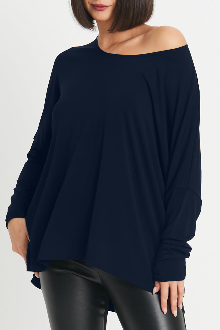 Matte Jersey Scoop Neck Tee