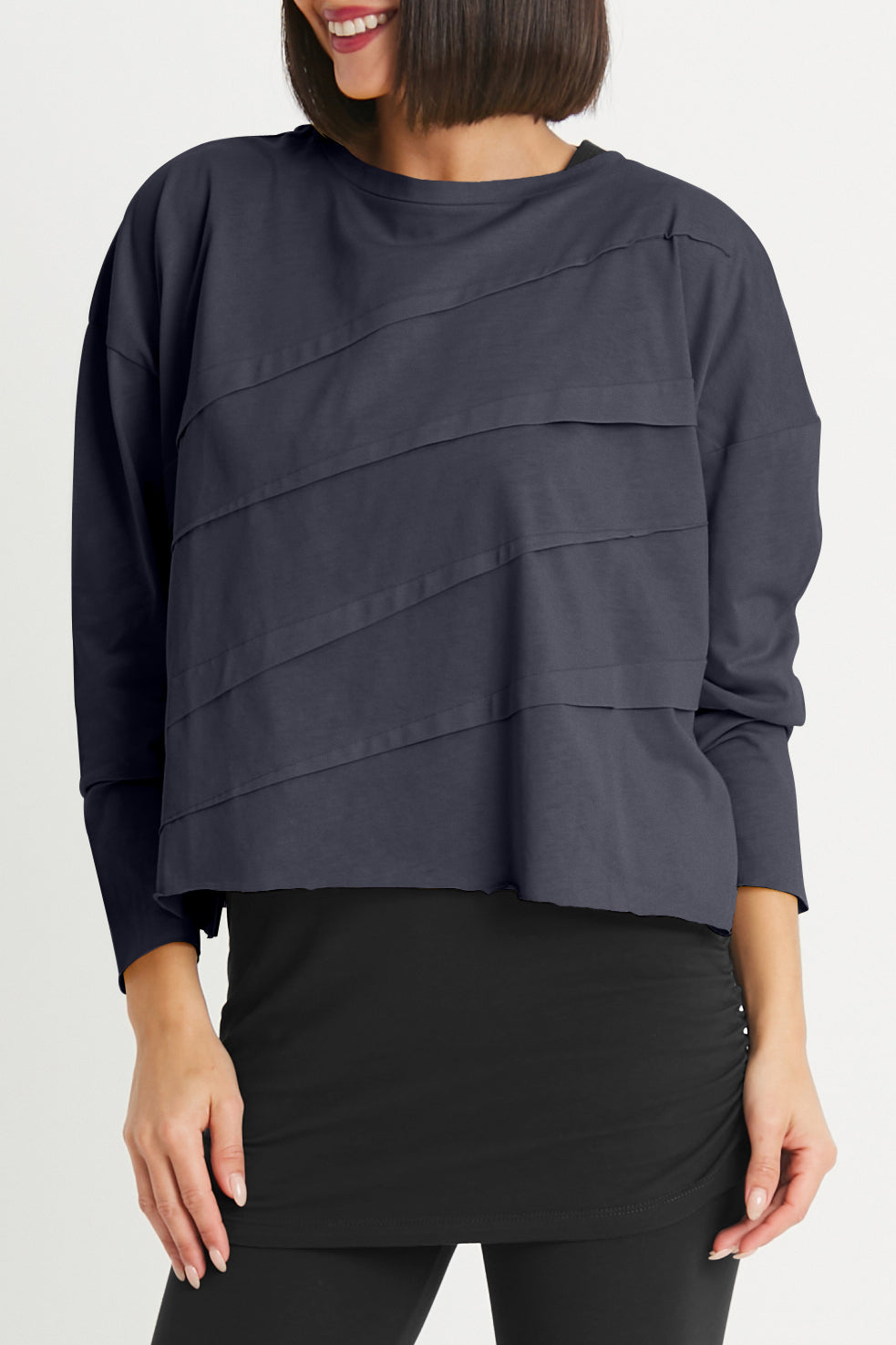 Pima Cotton Mini Tucked Tee