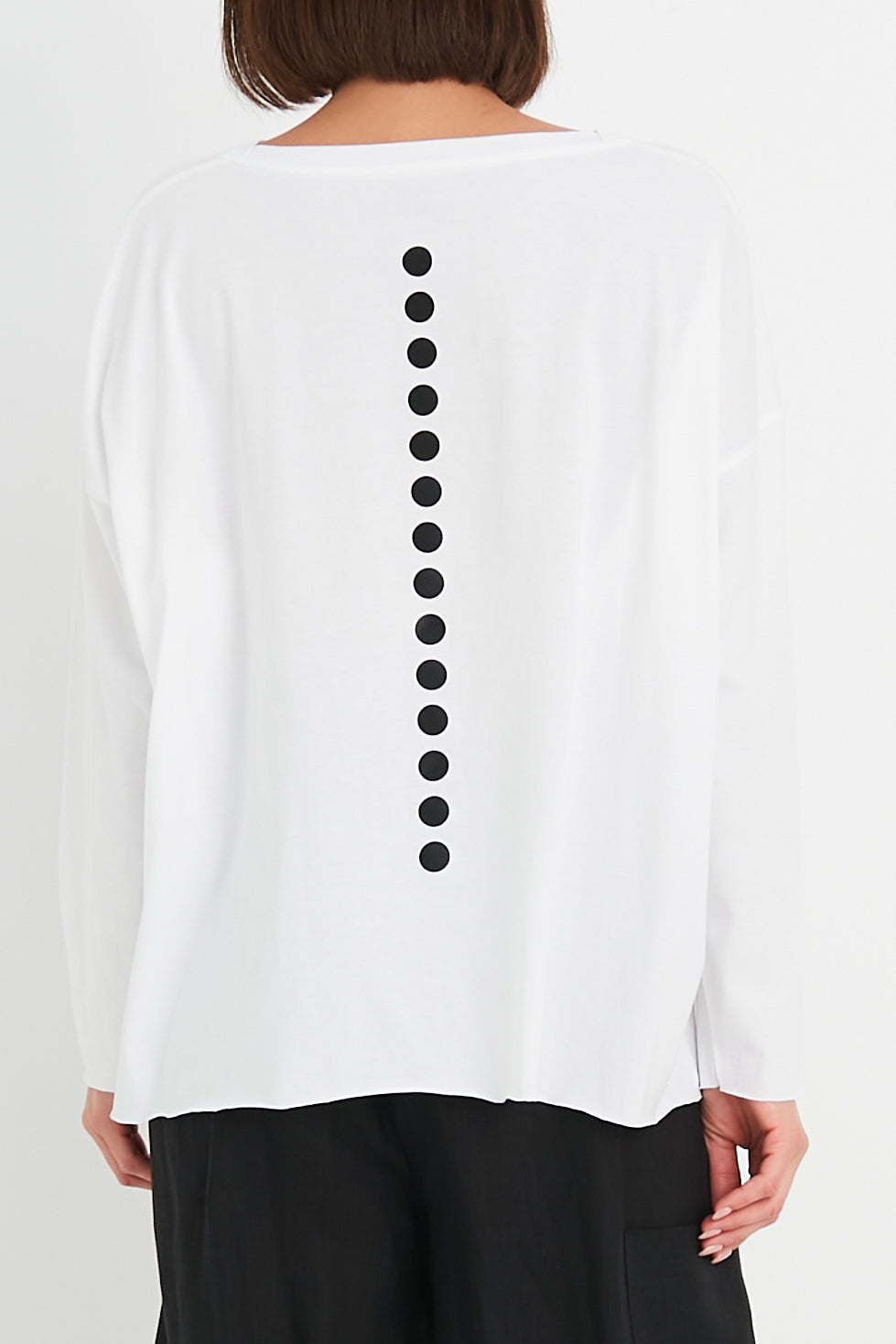 Pima Cotton Dot Dot Dot Luxury Boxy T