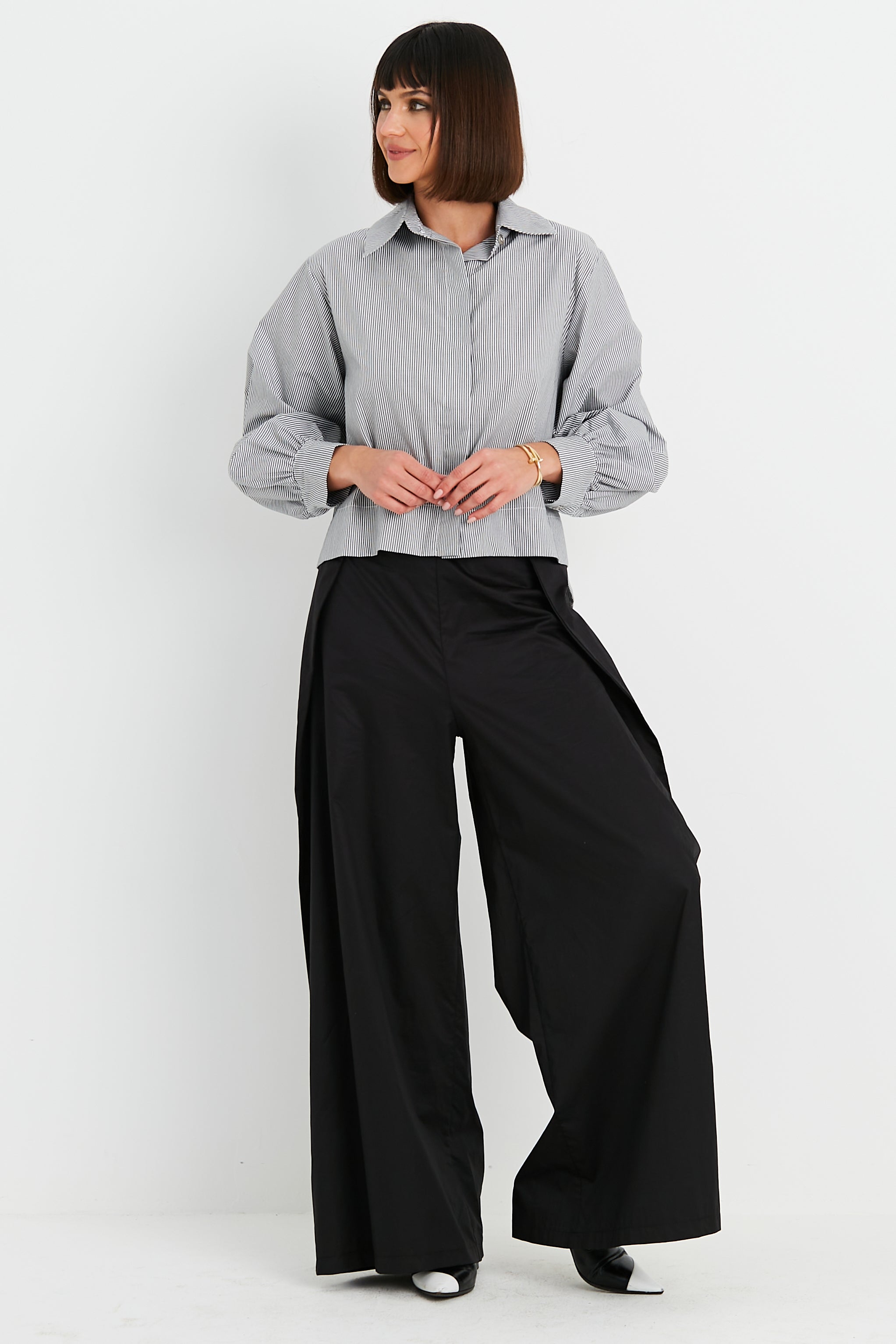 Cotton Puffy Sleeve Shirt