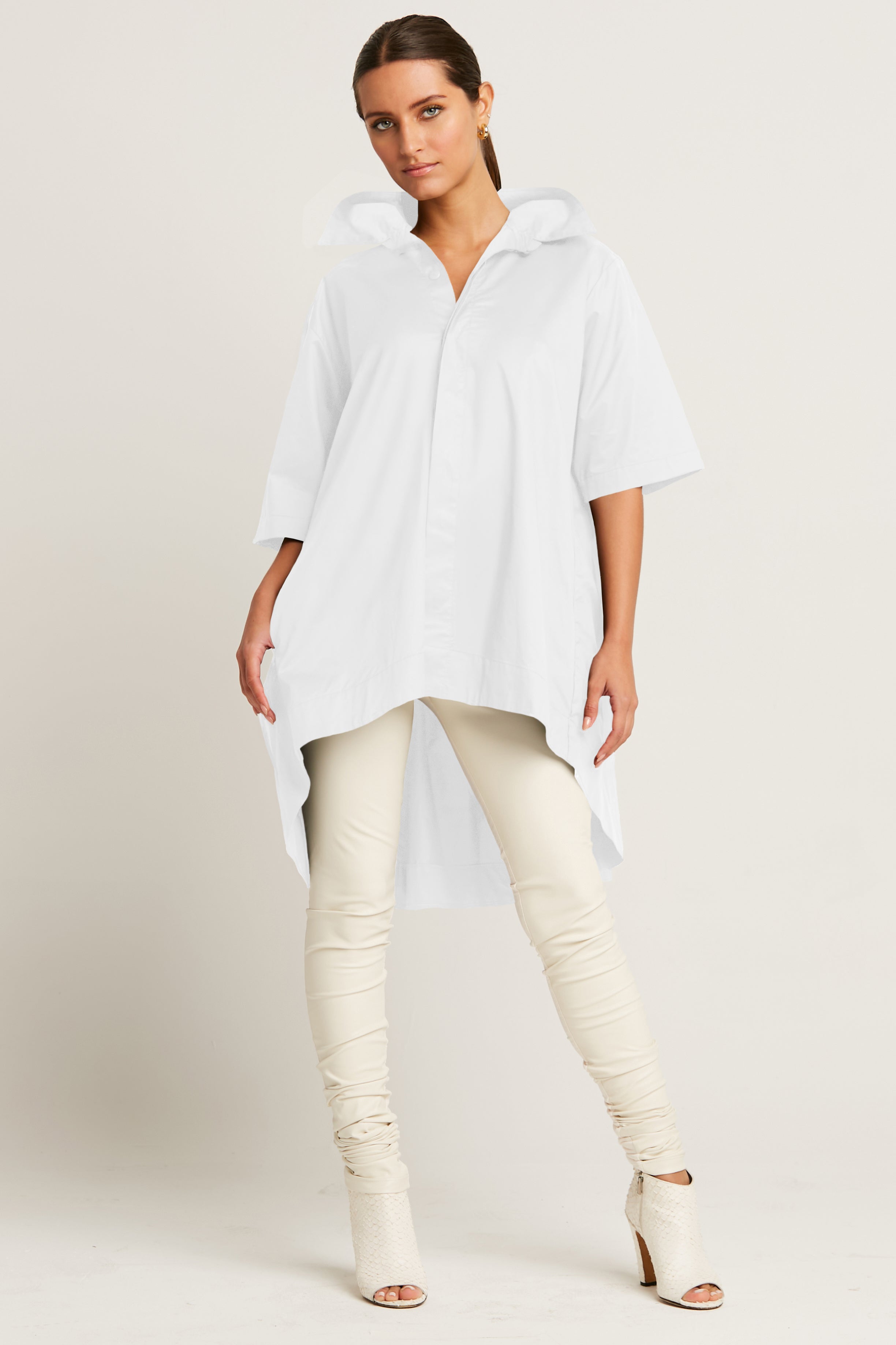 Cotton Pleat Back Shirt
