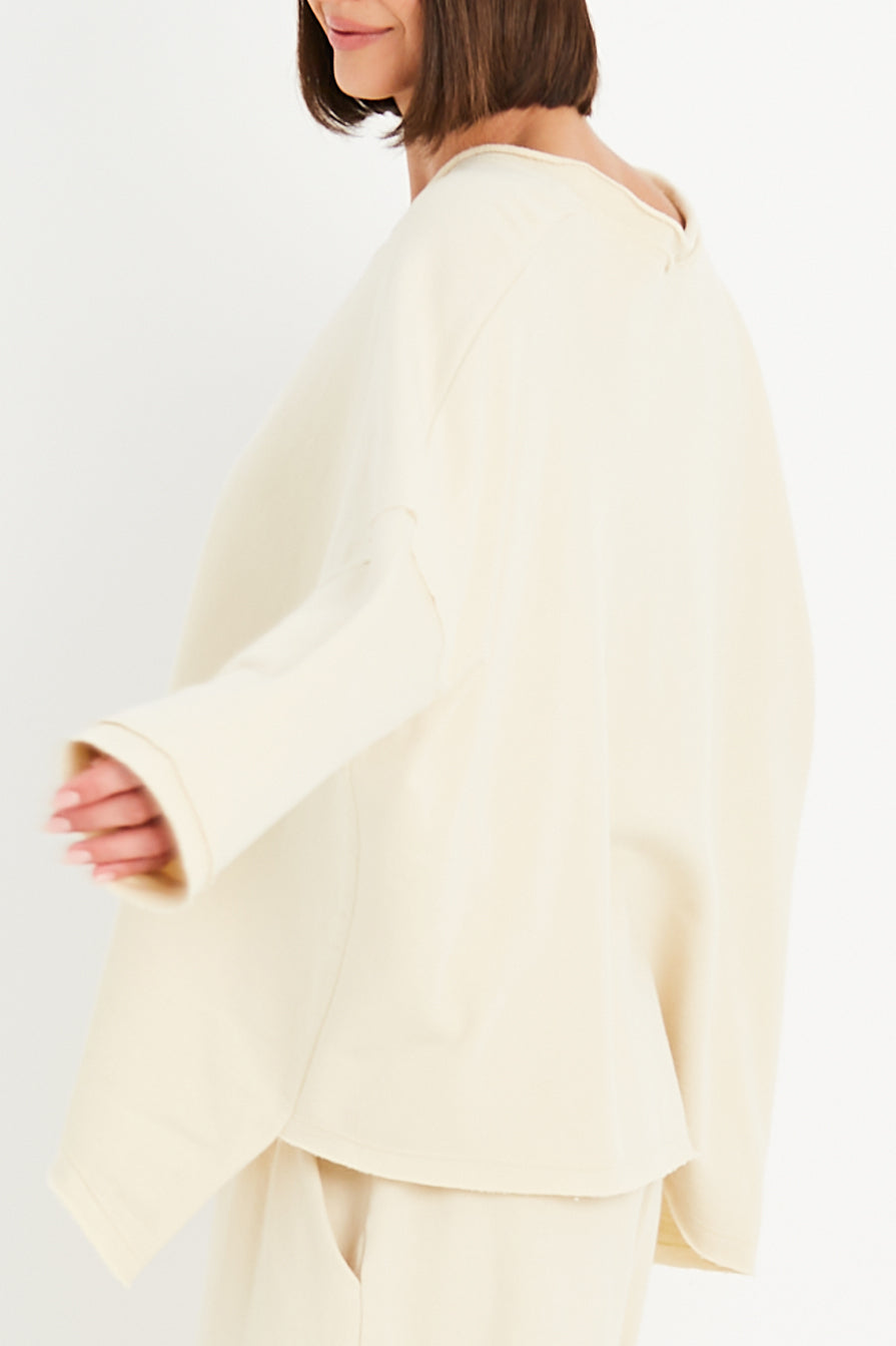 French Terry Double Angle V-Tee