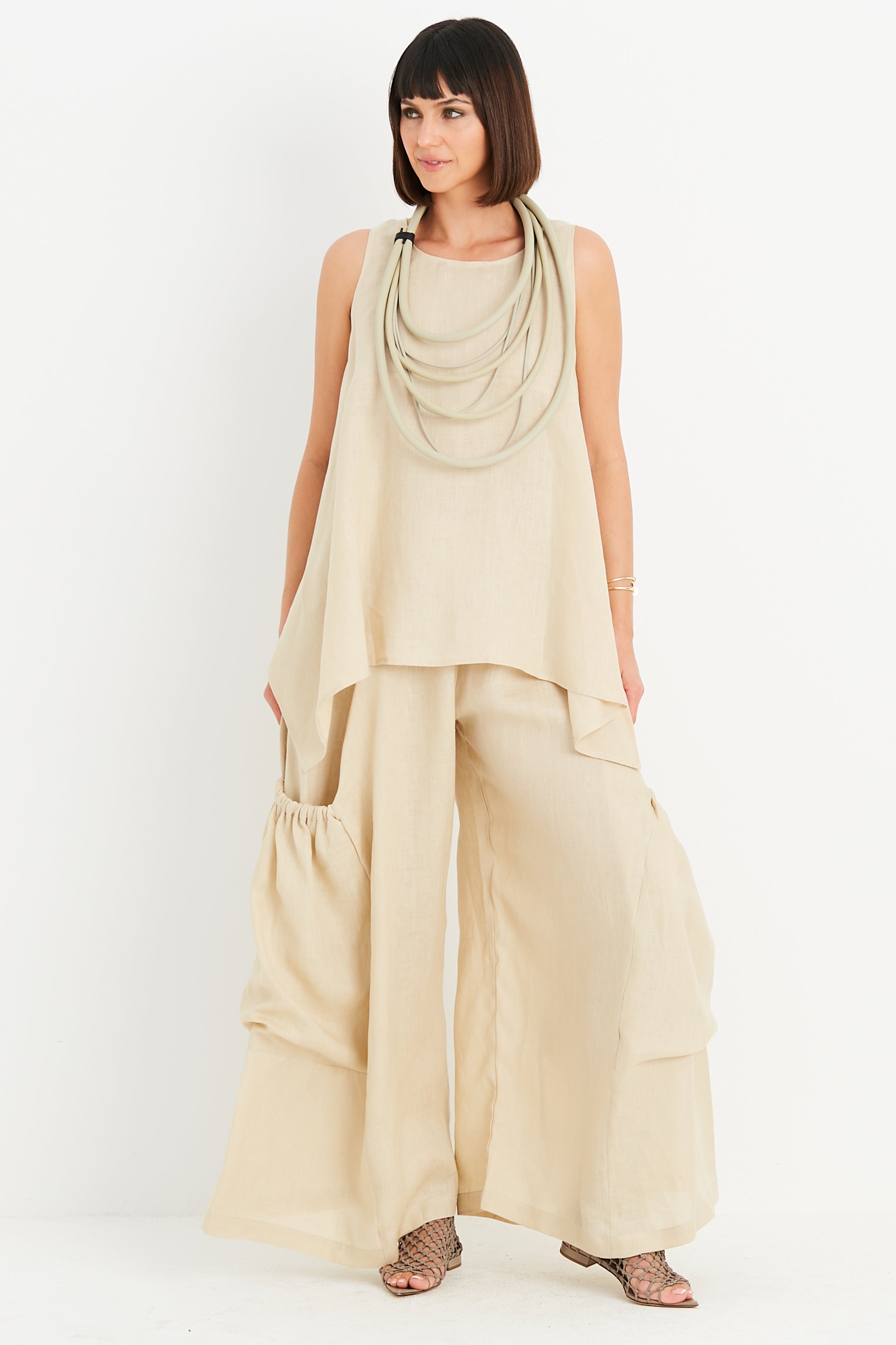 Handkerchief Linen Swing Tank