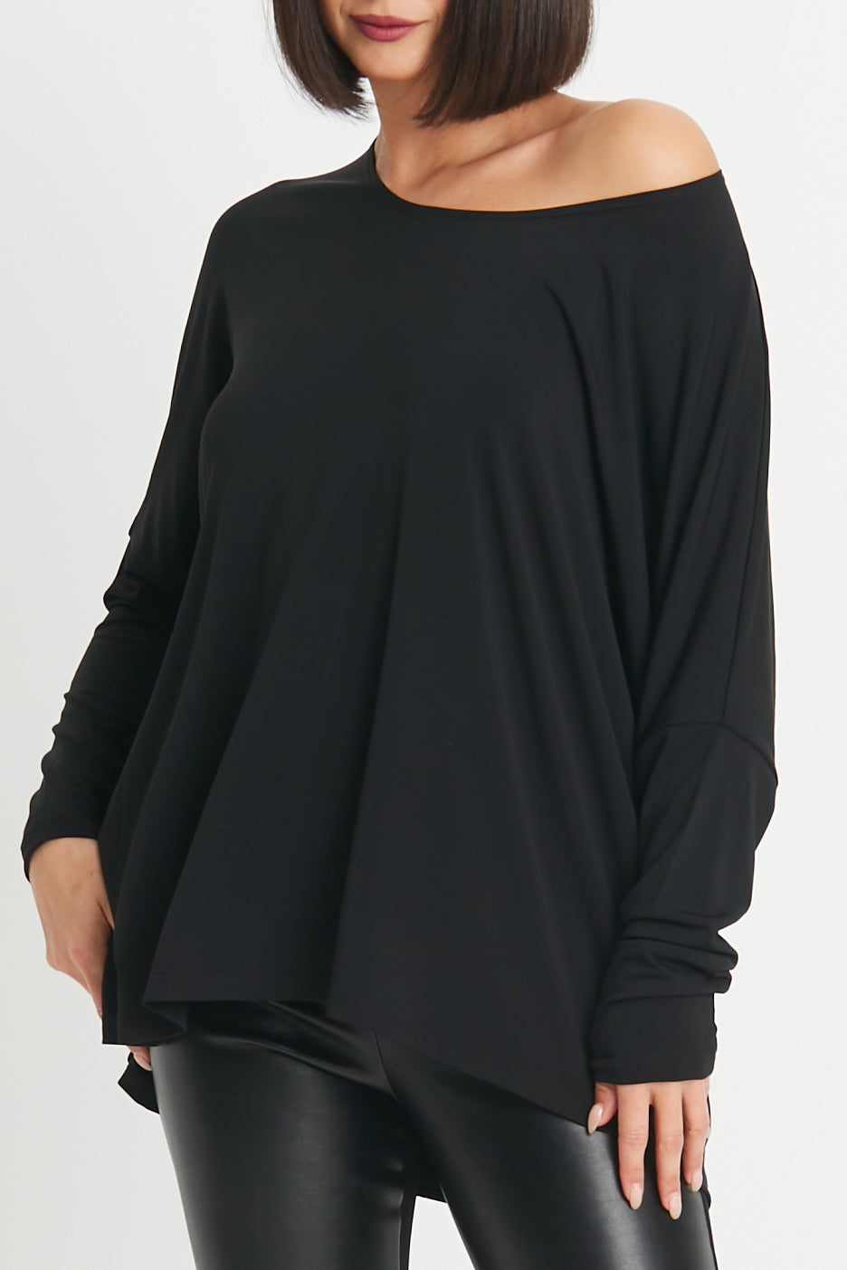 Matte Jersey Scoop Neck Tee