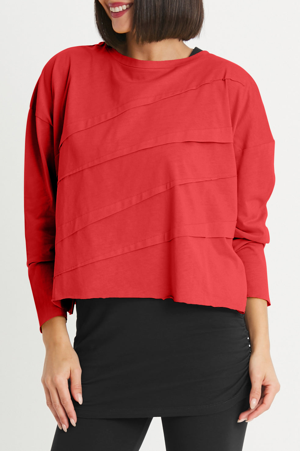 Pima Cotton Mini Tucked Tee