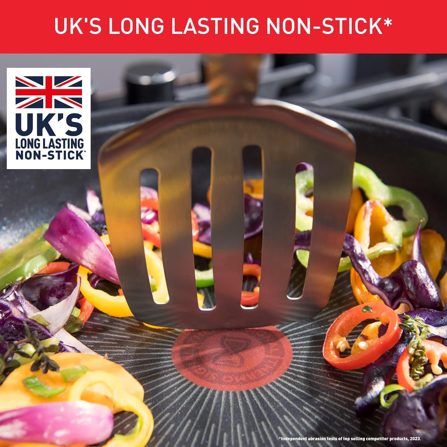 Tefal Ingenio Unlimited On – zestaw 3 garnków 16/18/20 cm + zdejmowana rączka | Nadaje się do kuchenek indukcyjnych, nieprzywierająca powłoka, powłoka tytanowa, Thermo-signal, bez PFOA, można myć w zmywarce i piekarniku