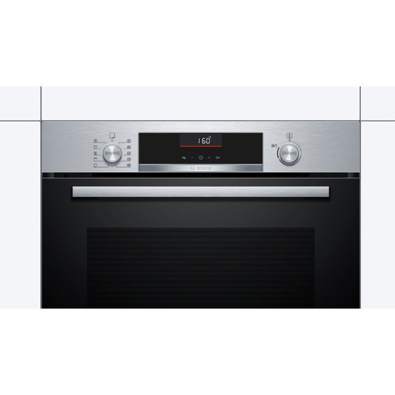 Bosch HBA5360S0 Oven, Zwart Glas, Roestvrij Staal