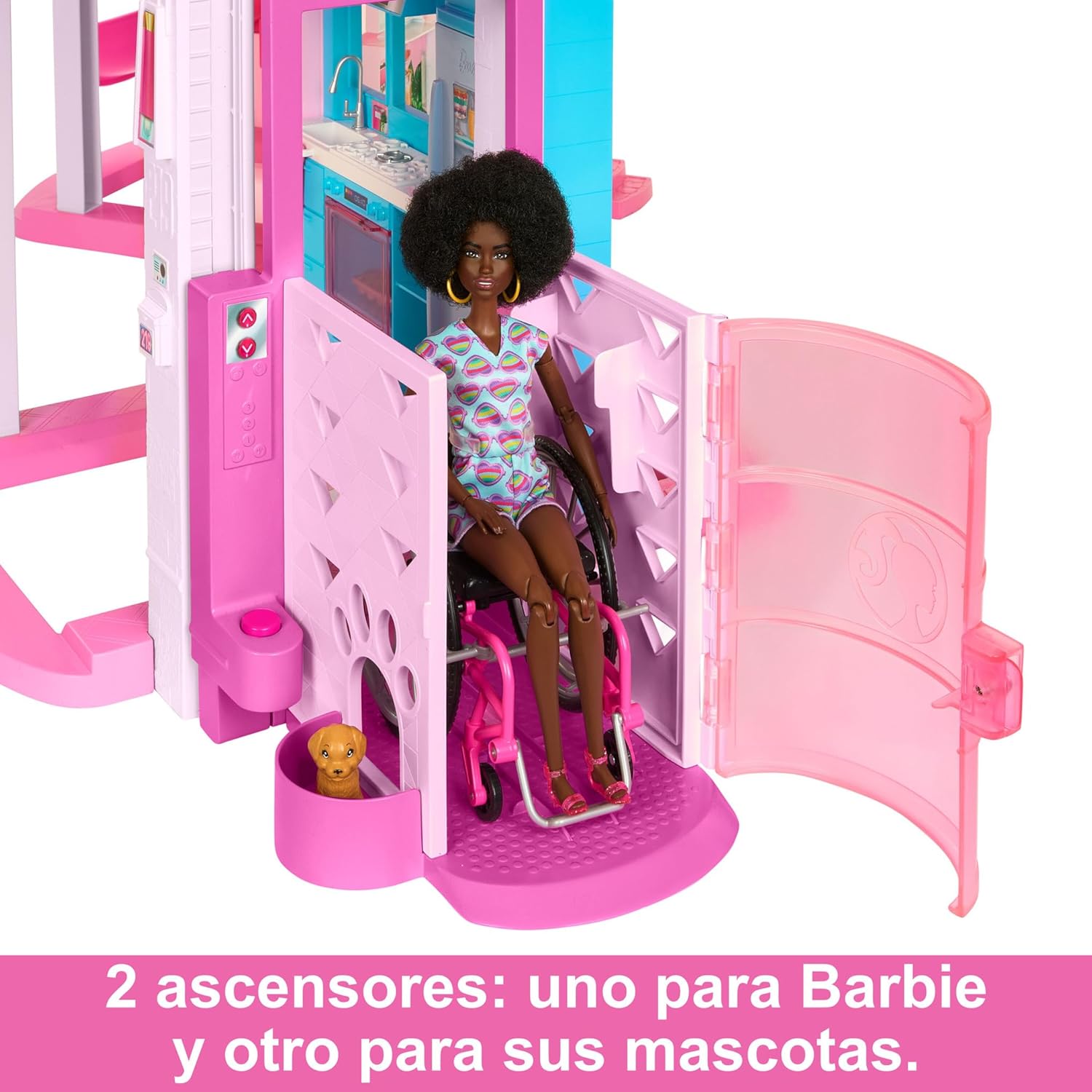 Barbie Dreamhouse 2023 Poppenhuis met 3 verdiepingen, meer dan 75 meubels en accessoires, vanaf 3 jaar (Mattel HMX10)