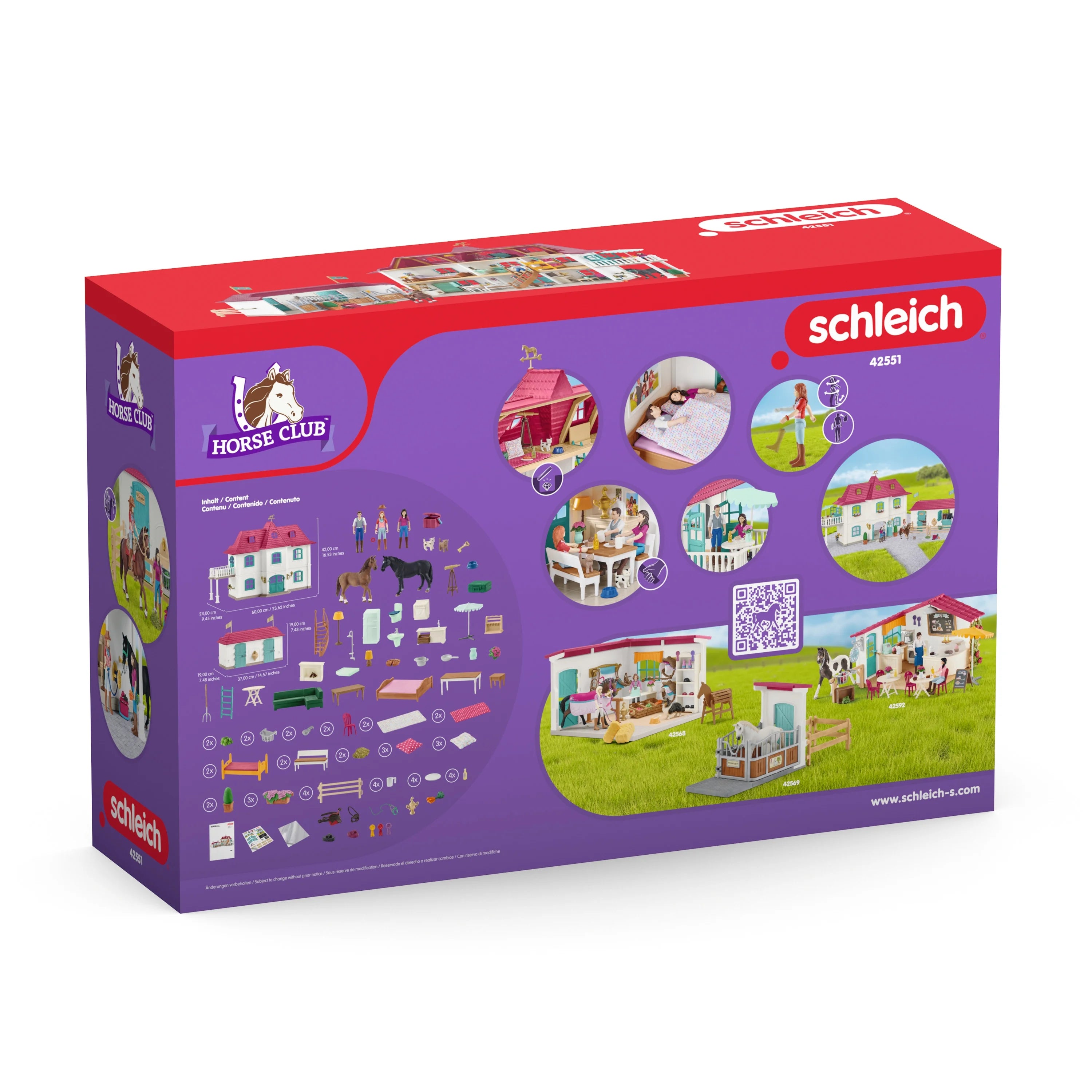 2026 Schleich – Paardenclub: Landhuis en stal aan het meer met accessoires. 192 stuks