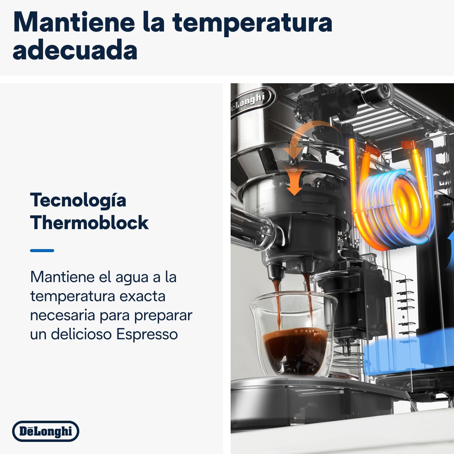 De'Longhi Dedica - RVS pompkoffiezetapparaat voor gemalen koffie of cups, espresso en cappuccino, 1,3 liter reservoir, anti-druppelsysteem, model EC685.M, metaalkleur
