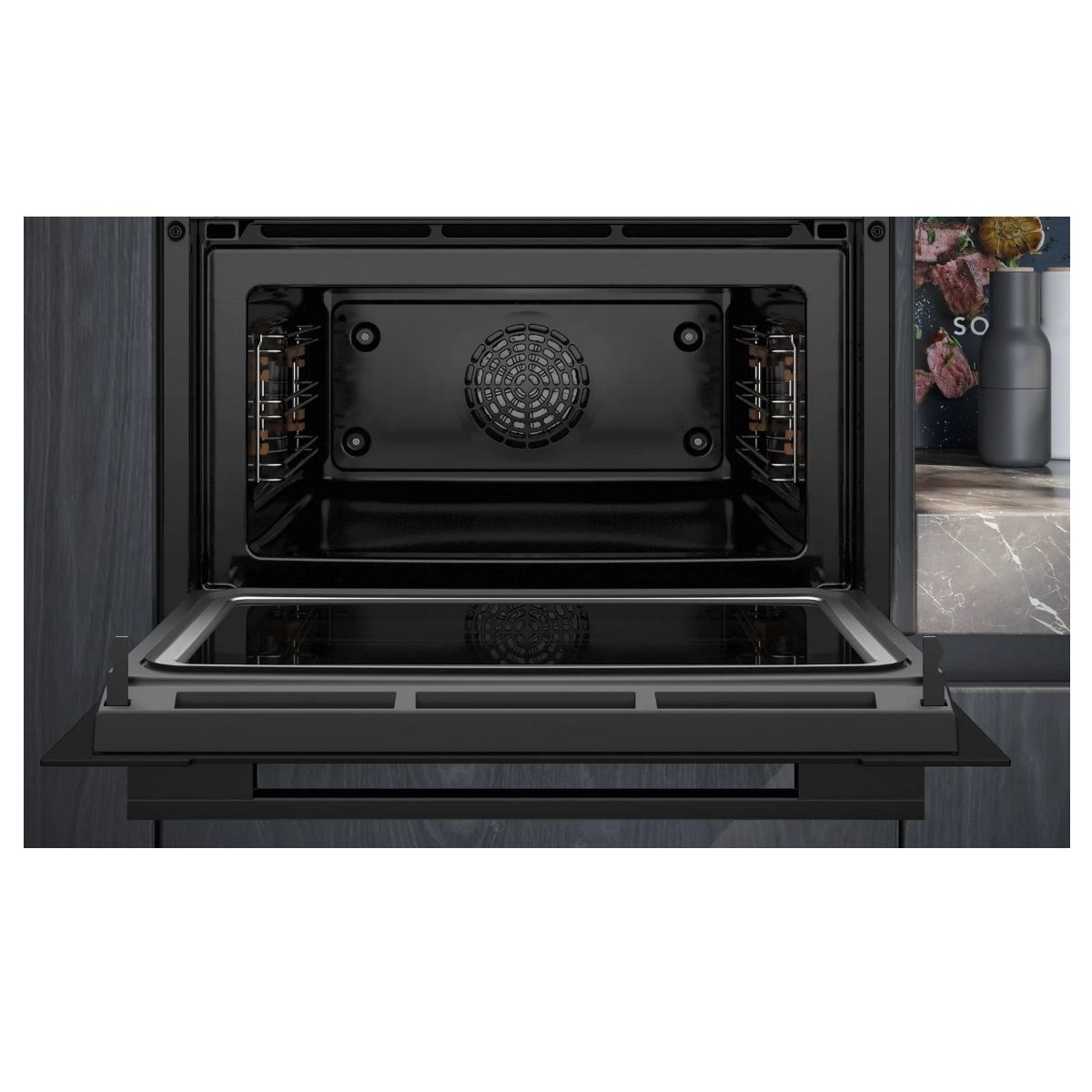 Siemens Inbouw Combi Oven 45L Zwart - Cm724g1b1