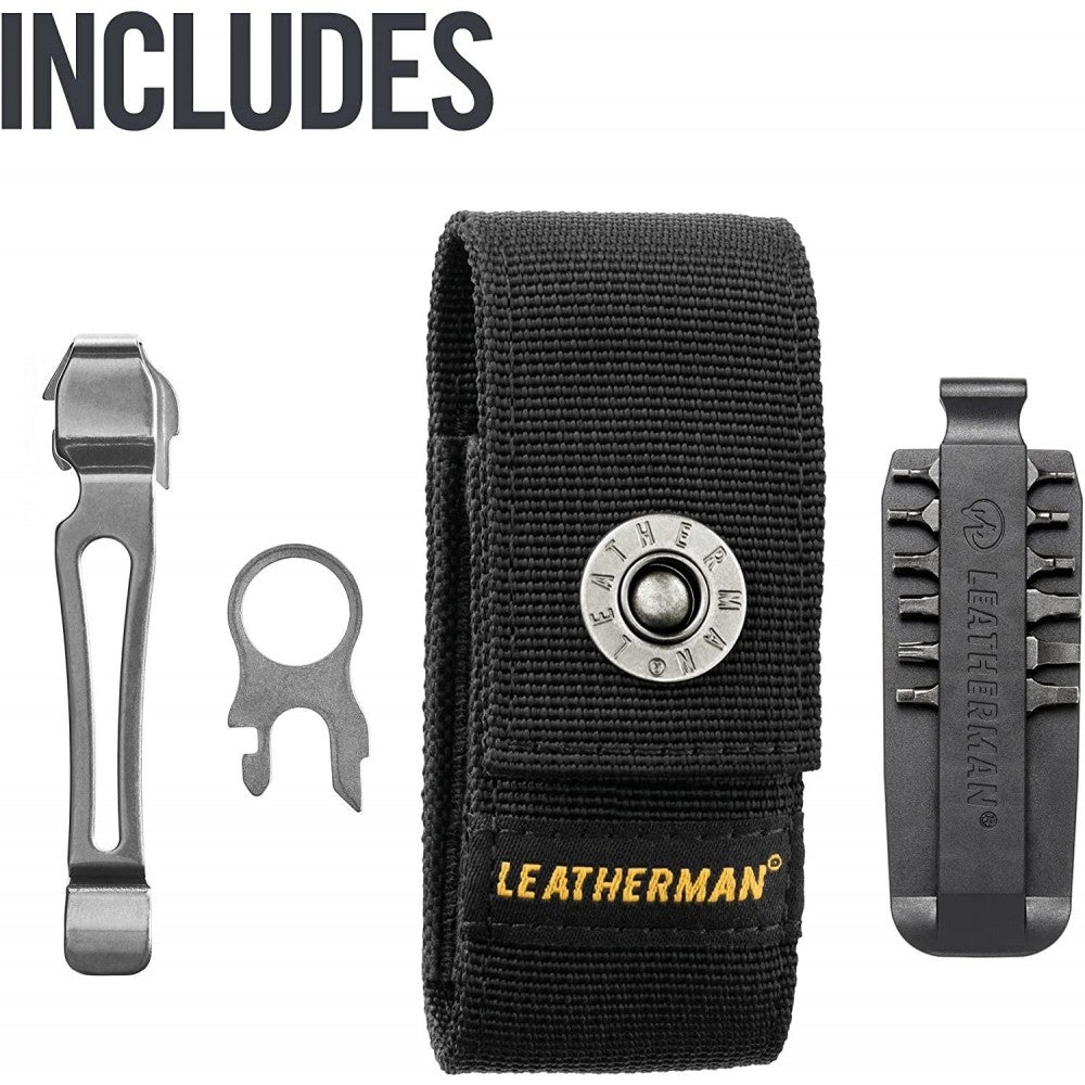 LEATHERMAN Charge Plus TTi Titanium Multitool met vervangbare premium schaar en draadknipper, roestvrij staal, gemaakt in de VS
