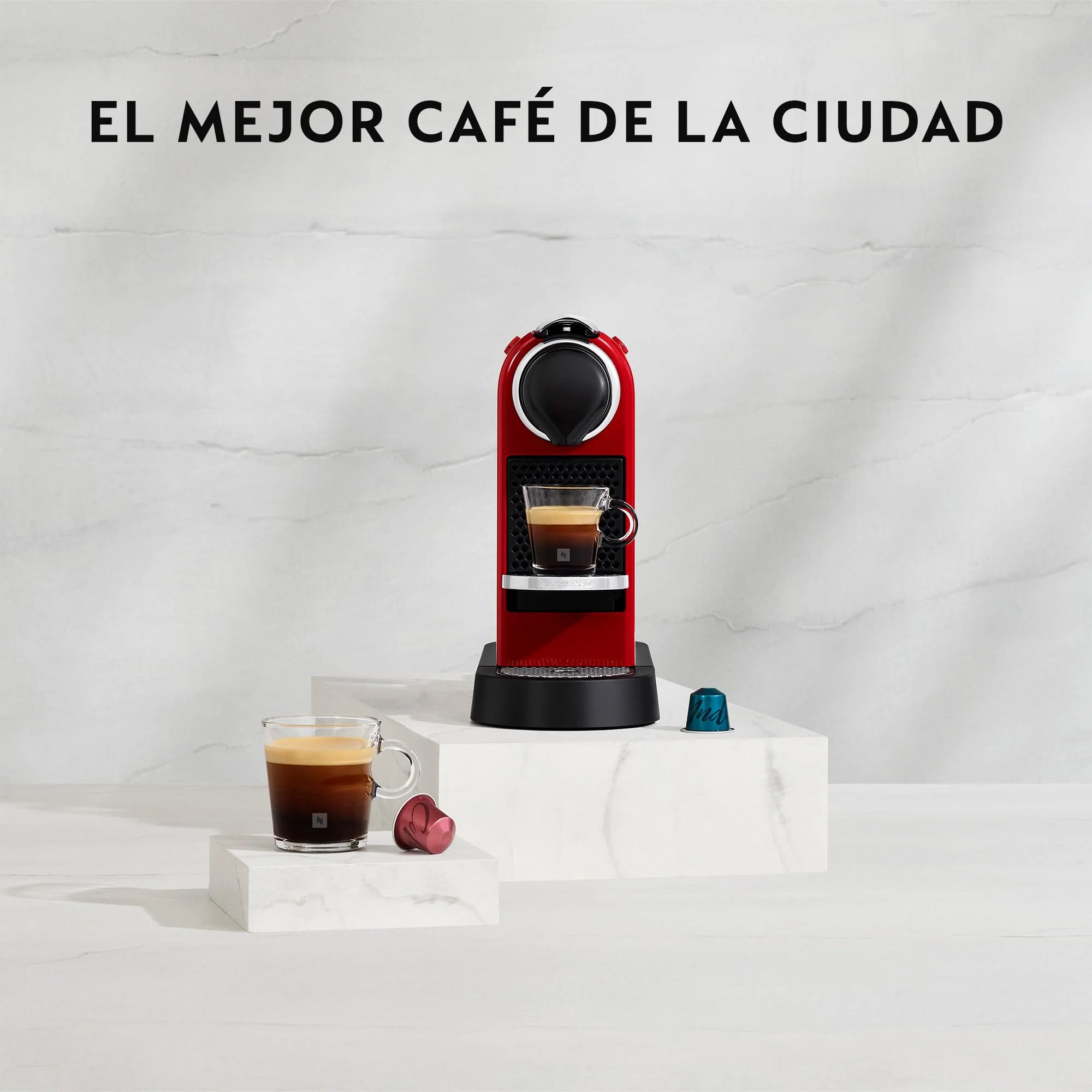 2026 Krups Nespresso Pixie Redesign Capsule Koffiezetapparaat | Espresso en Lungo | Industriële Stijl | Laag Energieverbruik | Automatische Uitschakeling | Verstelbare Lade | Recyclebare Capsules | Model XN306T
