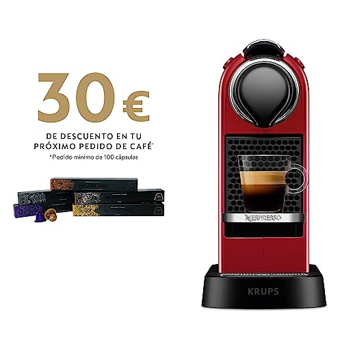 2026 Krups Nespresso Pixie Redesign Capsule Koffiezetapparaat | Espresso en Lungo | Industriële Stijl | Laag Energieverbruik | Automatische Uitschakeling | Verstelbare Lade | Recyclebare Capsules | Model XN306T