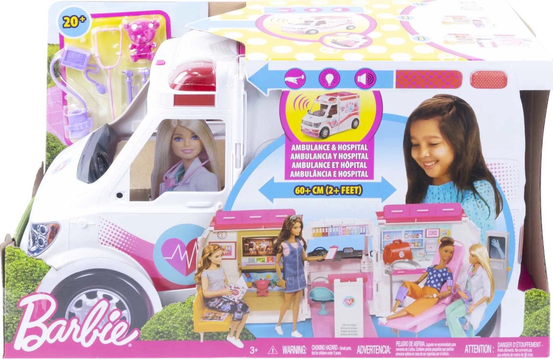 Barbie 2-in-1 Zorgkliniek - Leuke speelset voor kinderen vanaf 3 jaar
